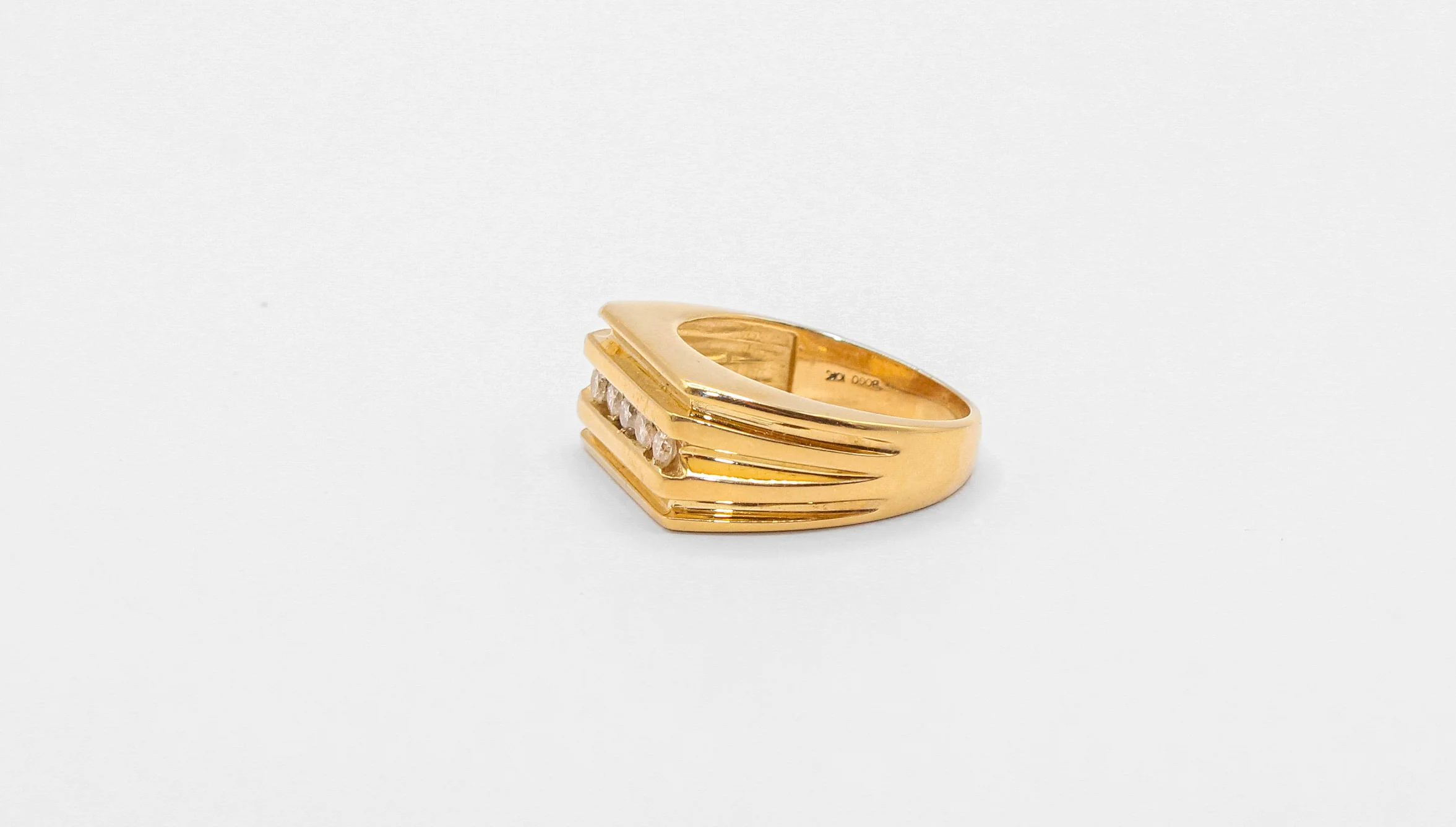 10K Gold Men’s Diamond Ring - Image 2