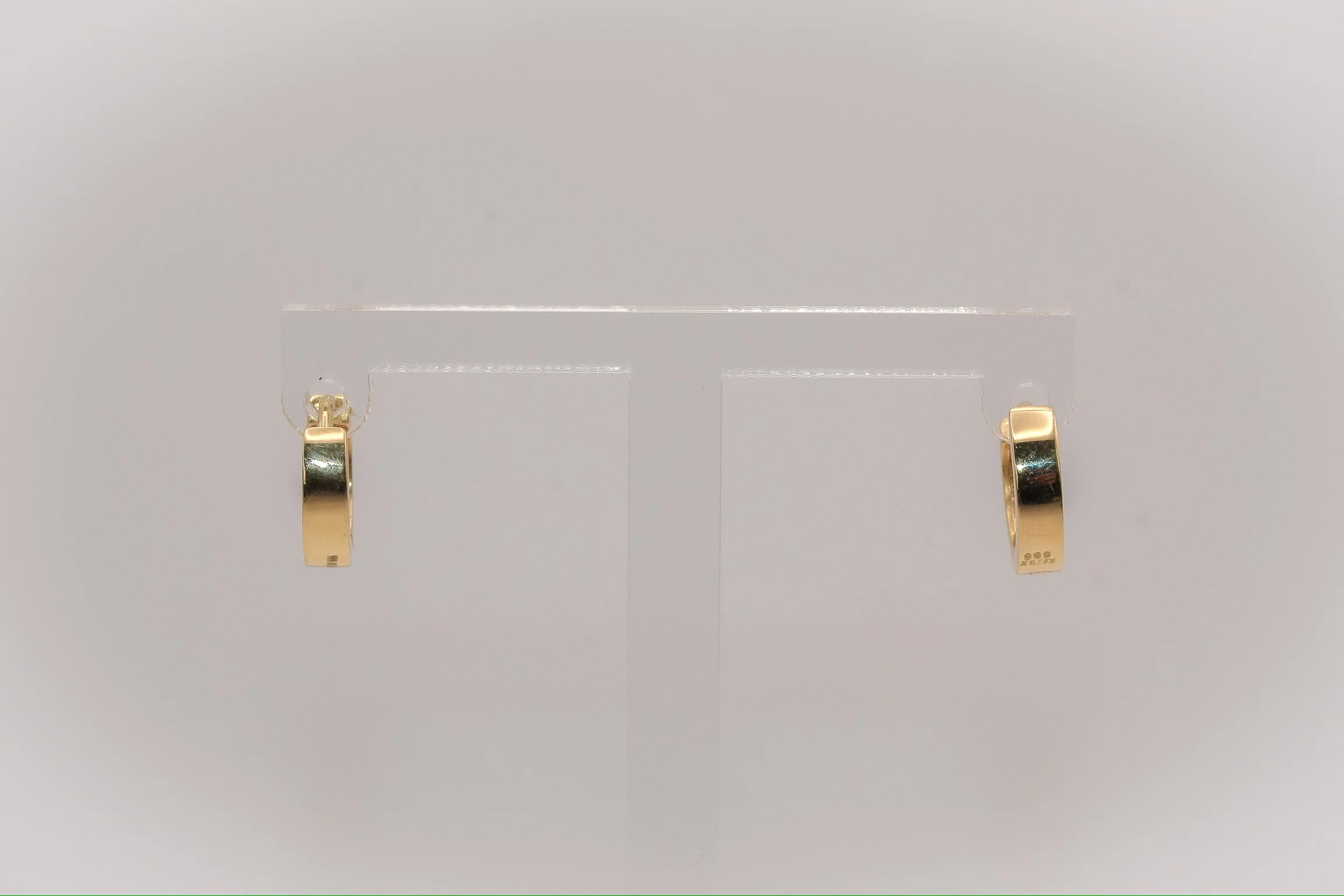 14K Gold Huggies Earrings - Image 2