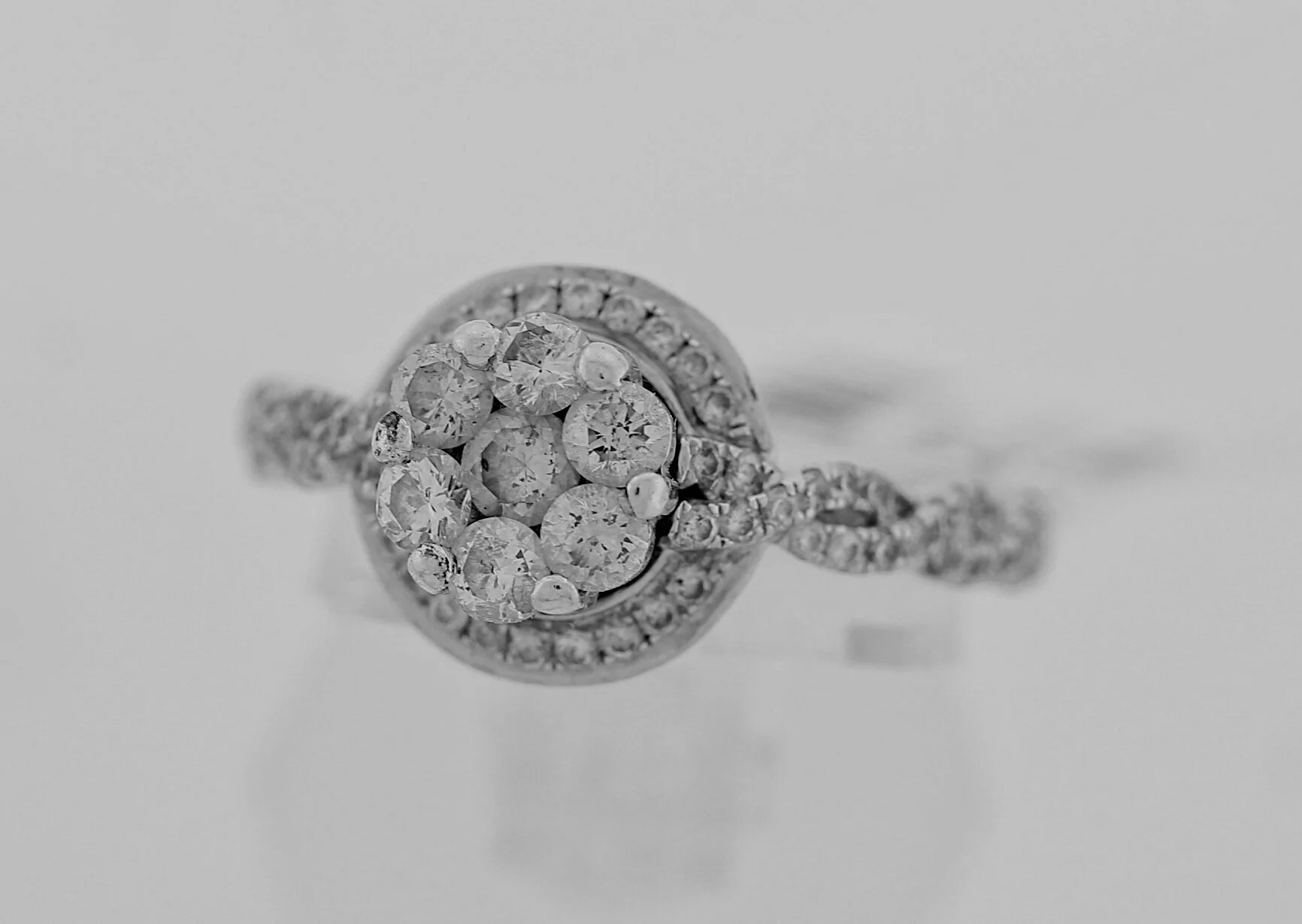 14K White Gold 1.13 Carat Diamond Ring