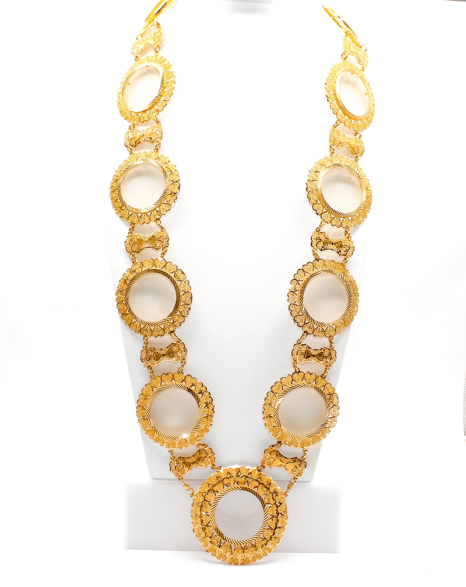 21K Gold 11 Khamasiah Kladah Necklace