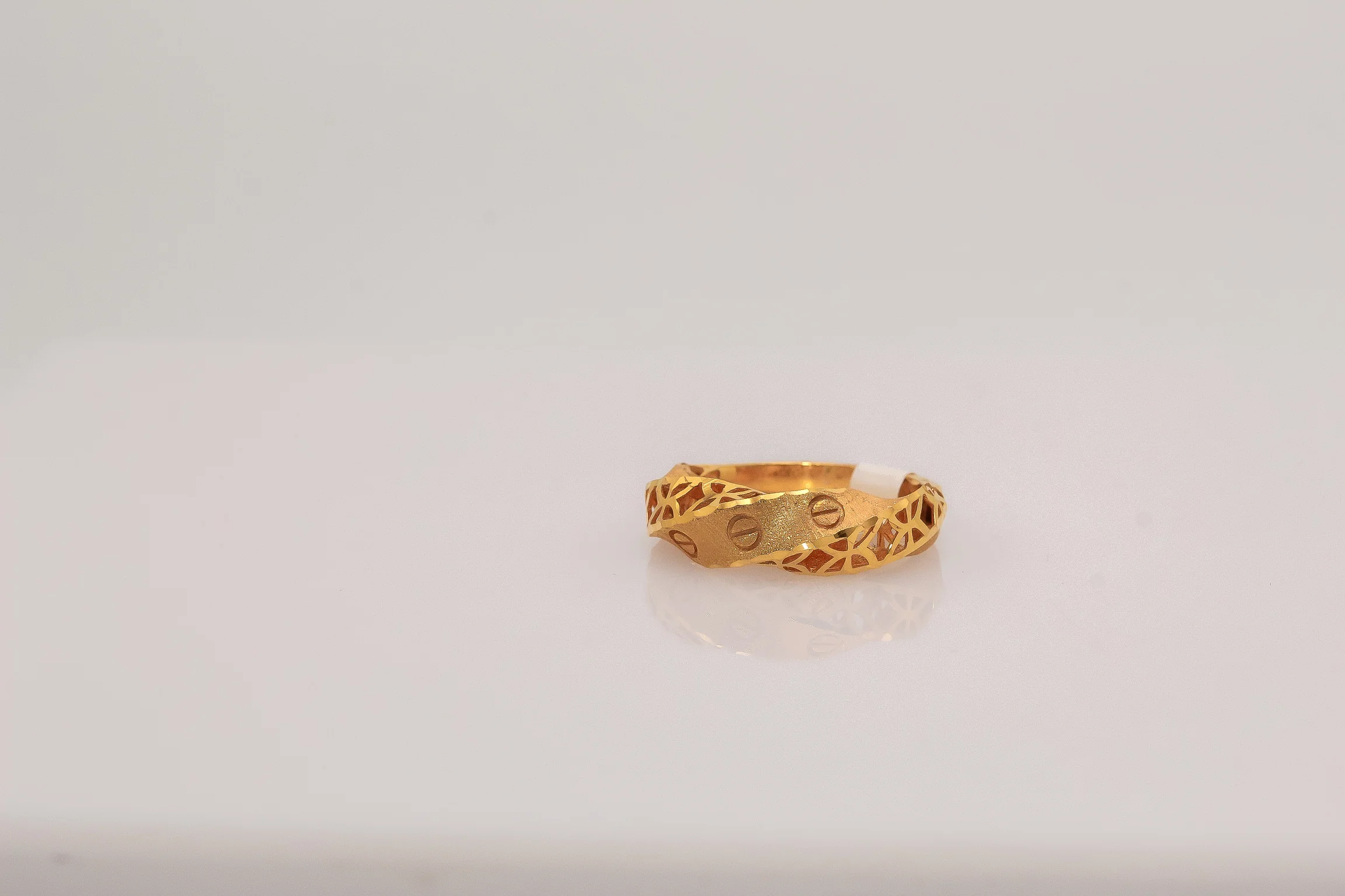 21K Gold Simple Ring