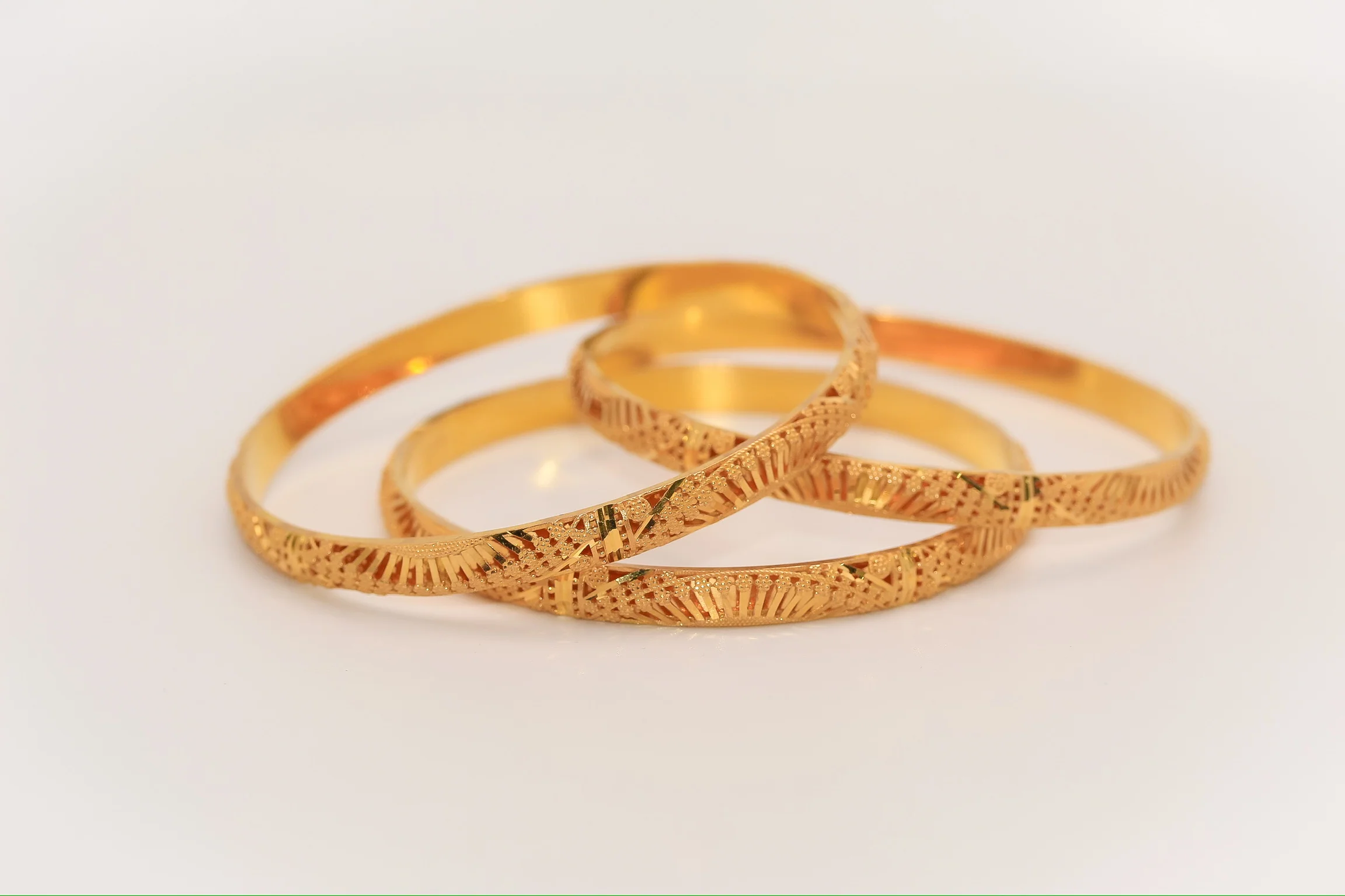 21K Gold Khaliji Bangles