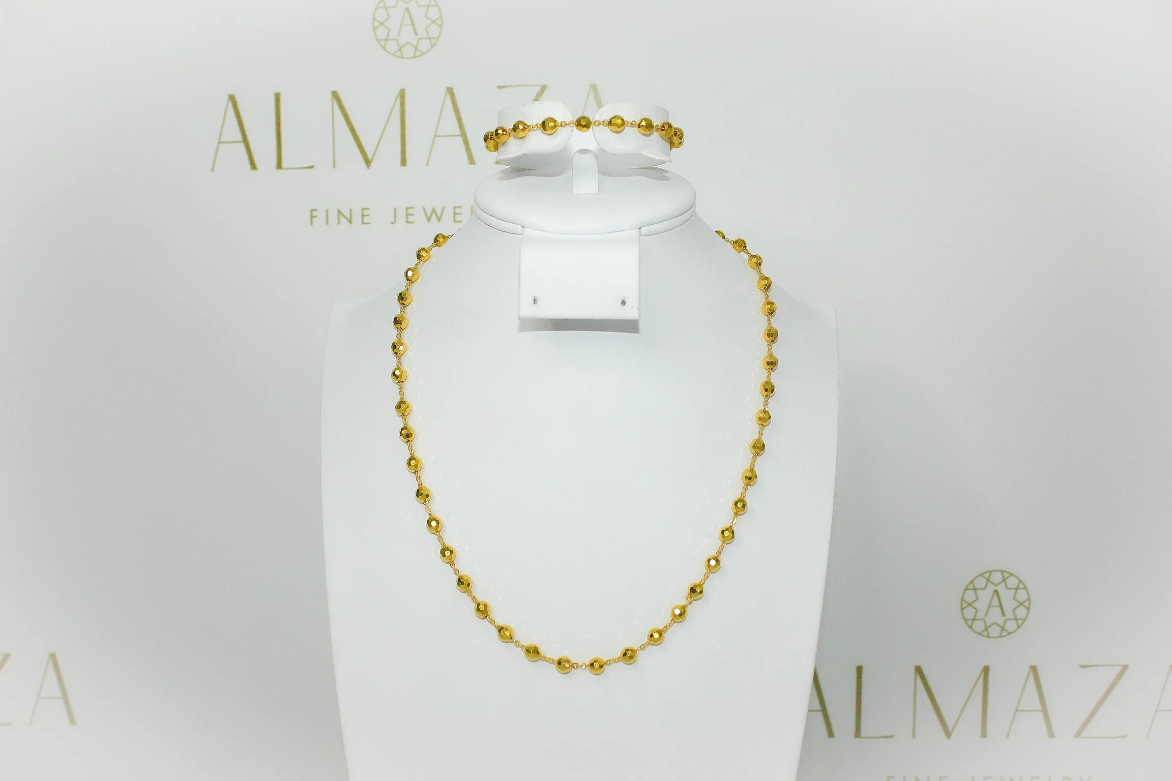 21K Gold Bead Set
