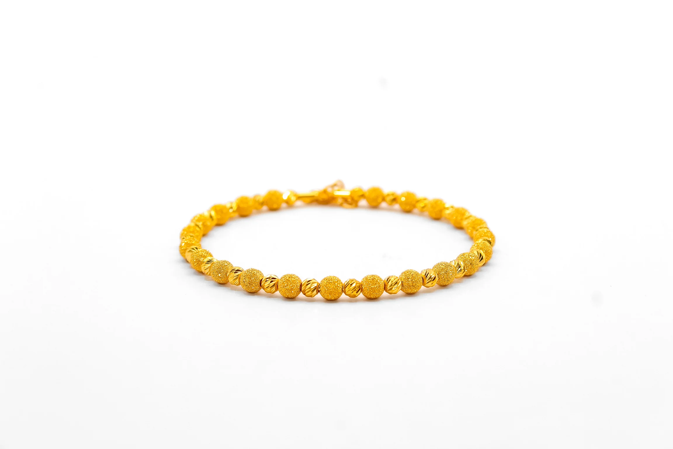 21K Gold Beaded Bracelet