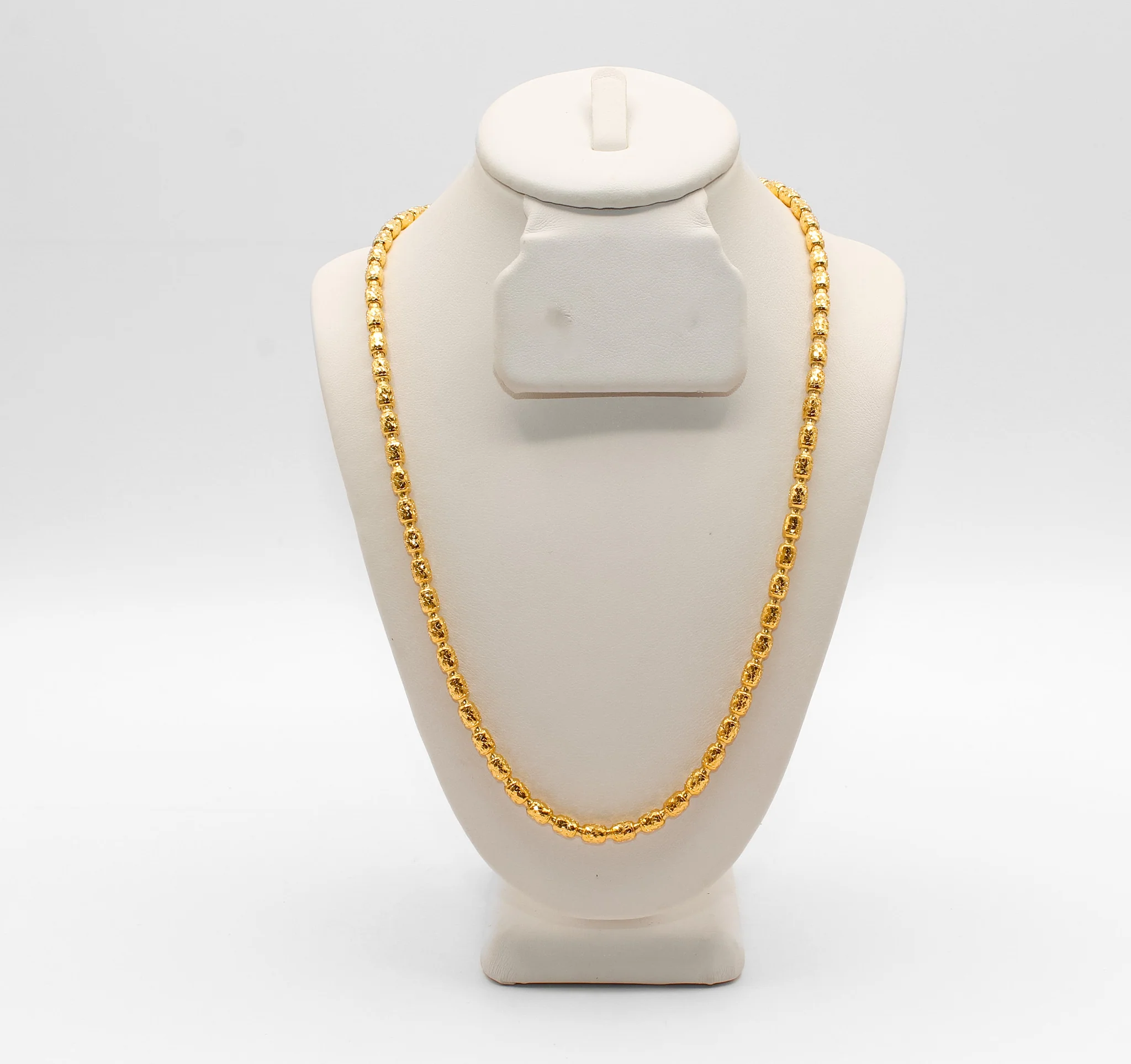 21K Gold Beaded Necklace
