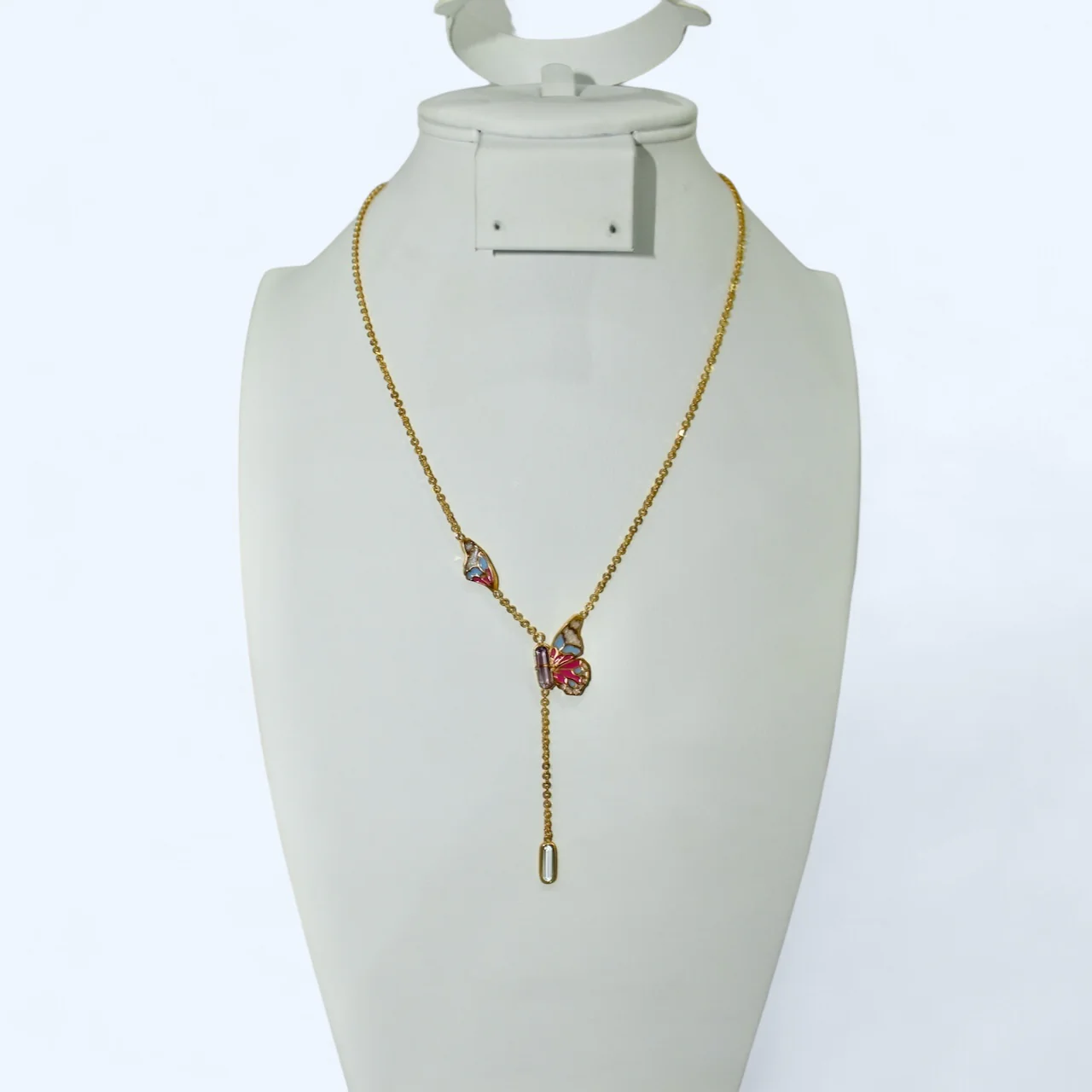 21K Gold Butterfly Necklace