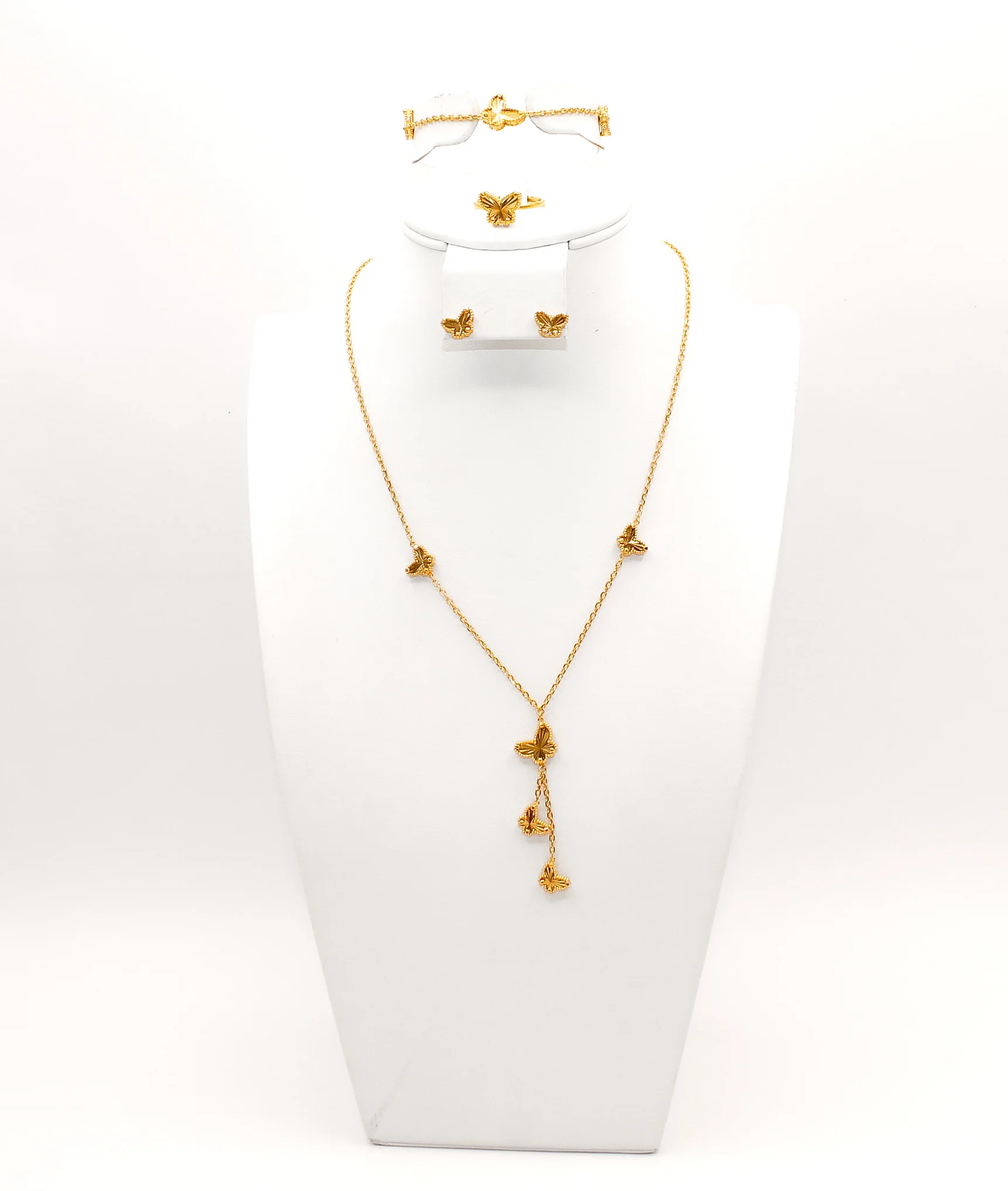 21K Gold Butterfly Set