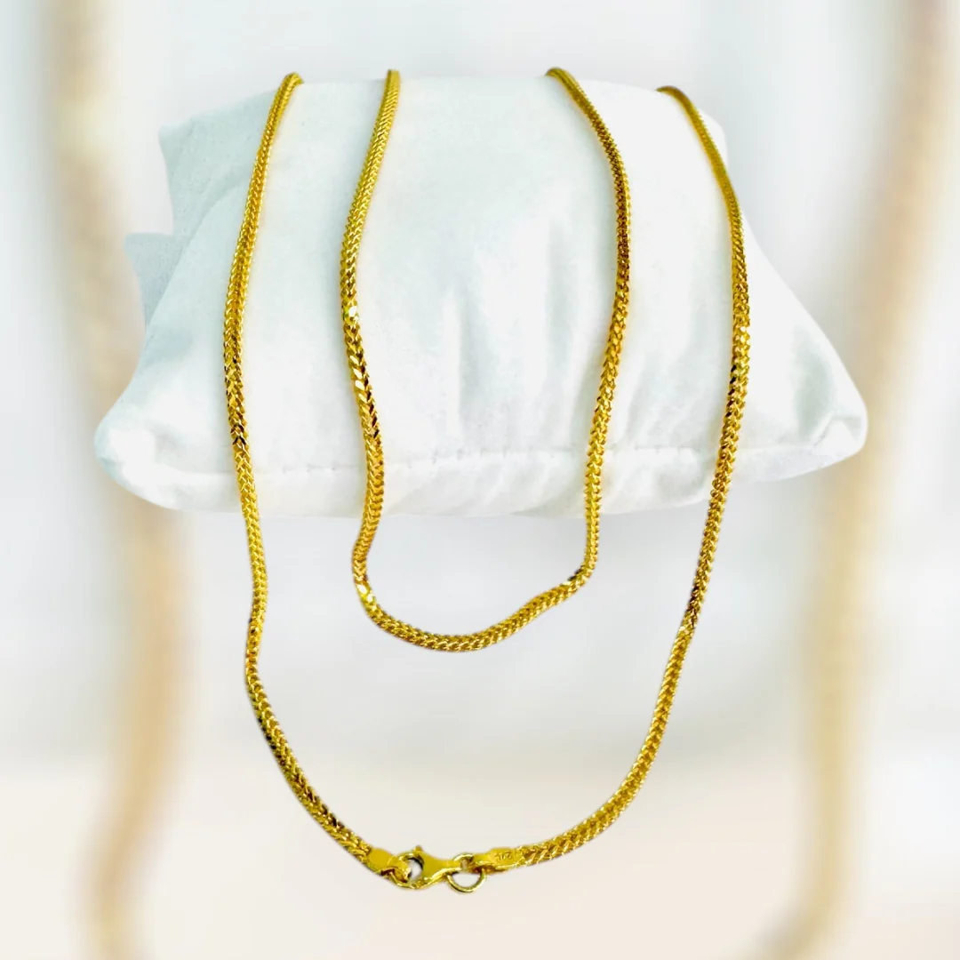 21K Gold Franco Chain Necklace