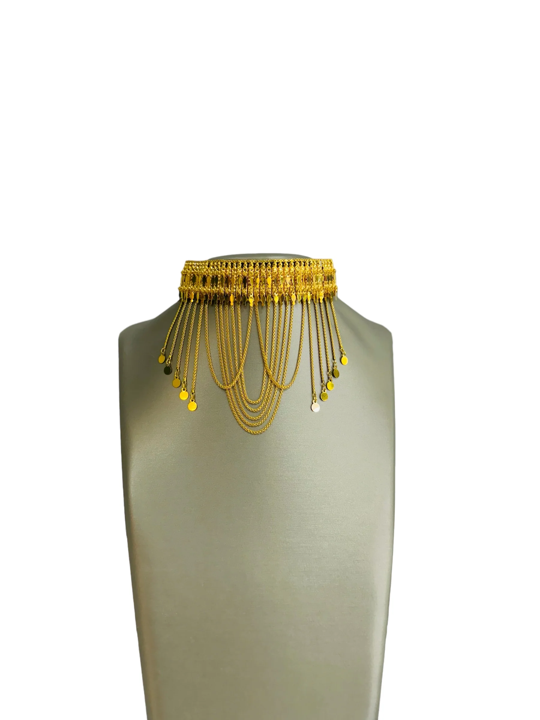 21K Gold Choker Necklace - Image 2