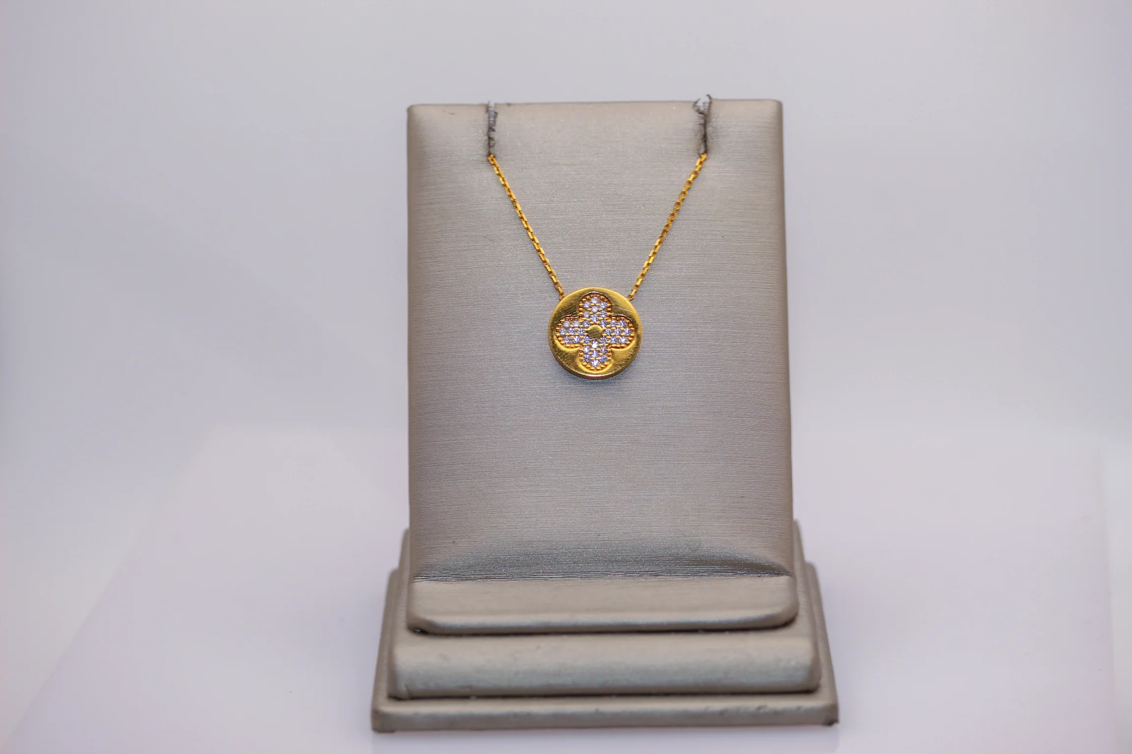 21K Gold Clover Necklace