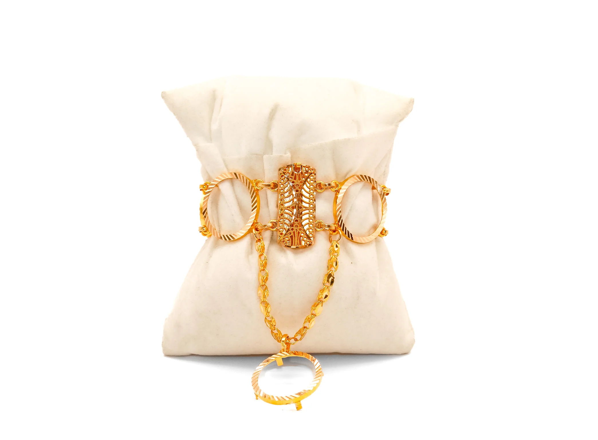 21K Gold Coin Bracelet - Image 2