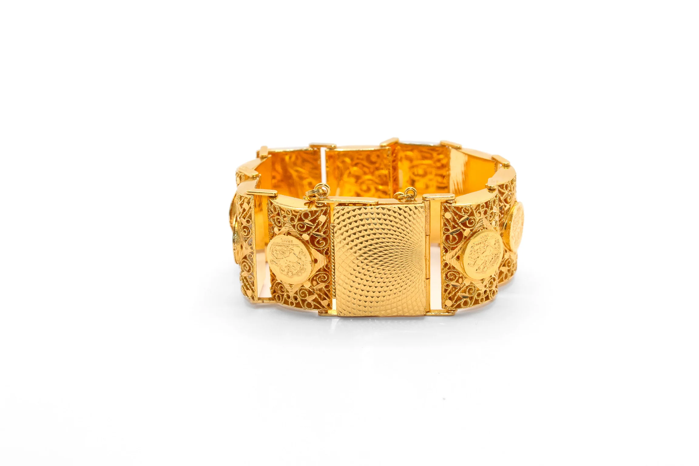 21K Gold Coin Bracelet - Image 3