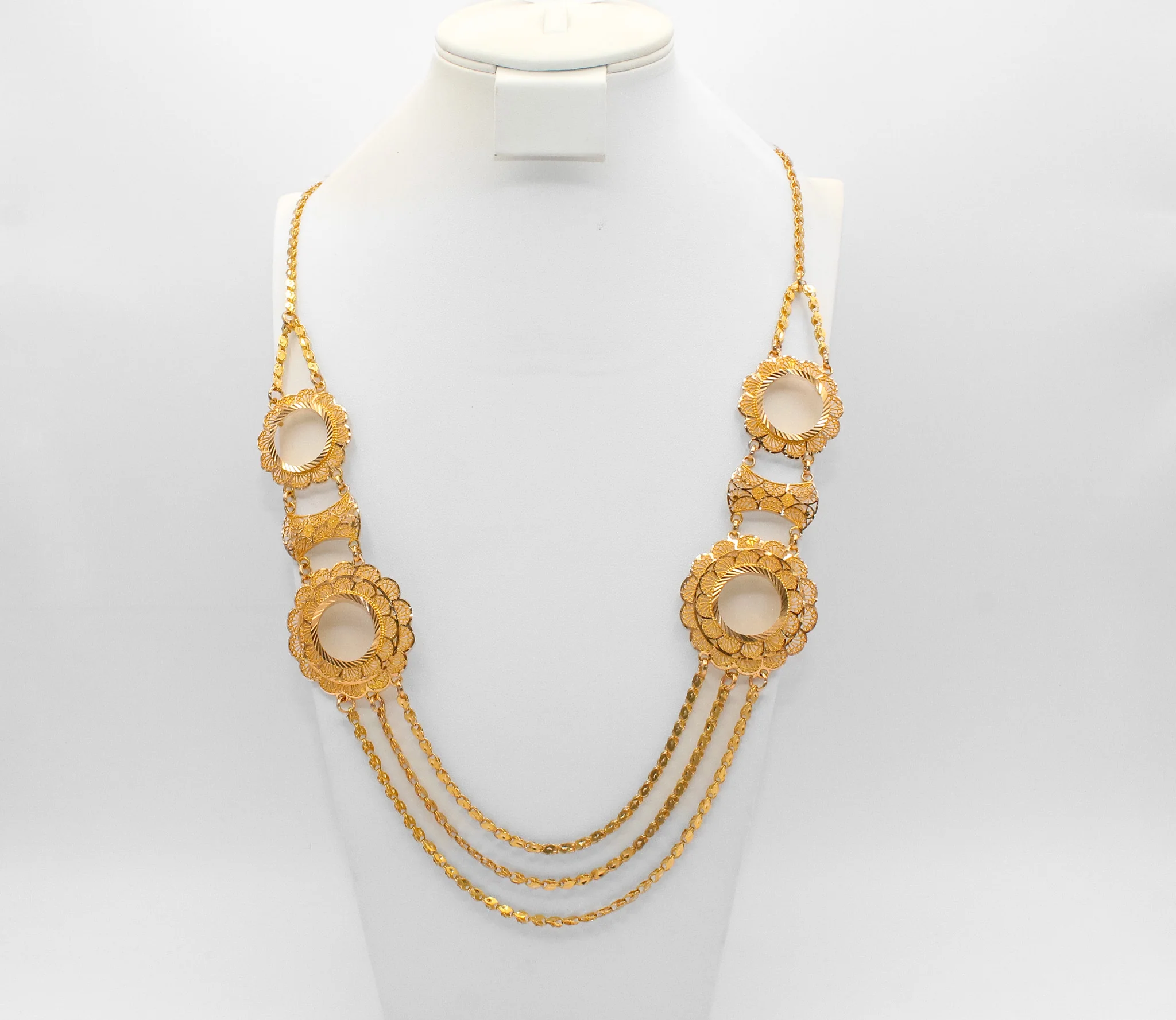 21K Gold Layered Coin Necklace
