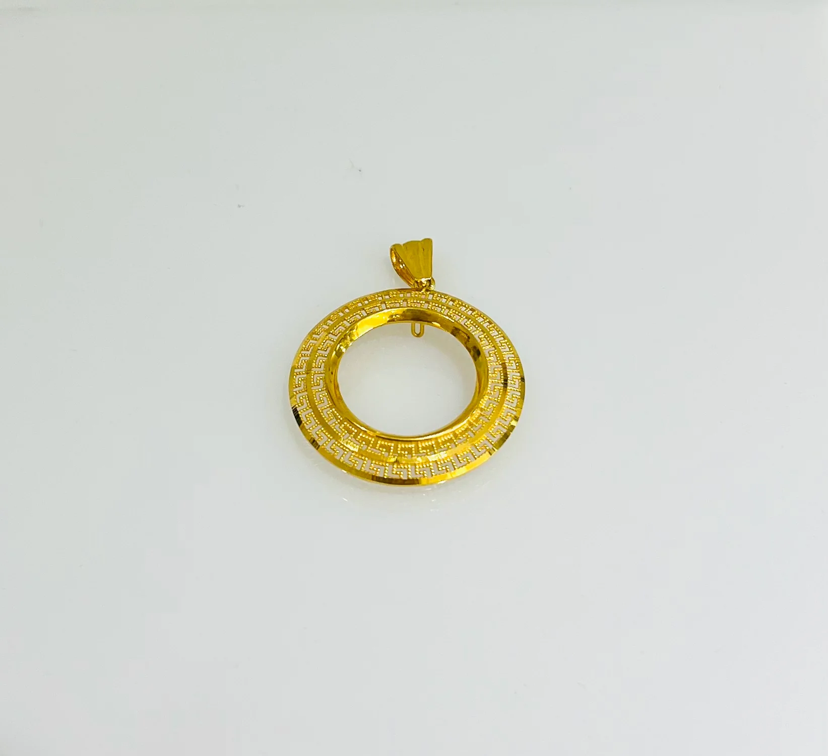 21K Gold Coin Pendant