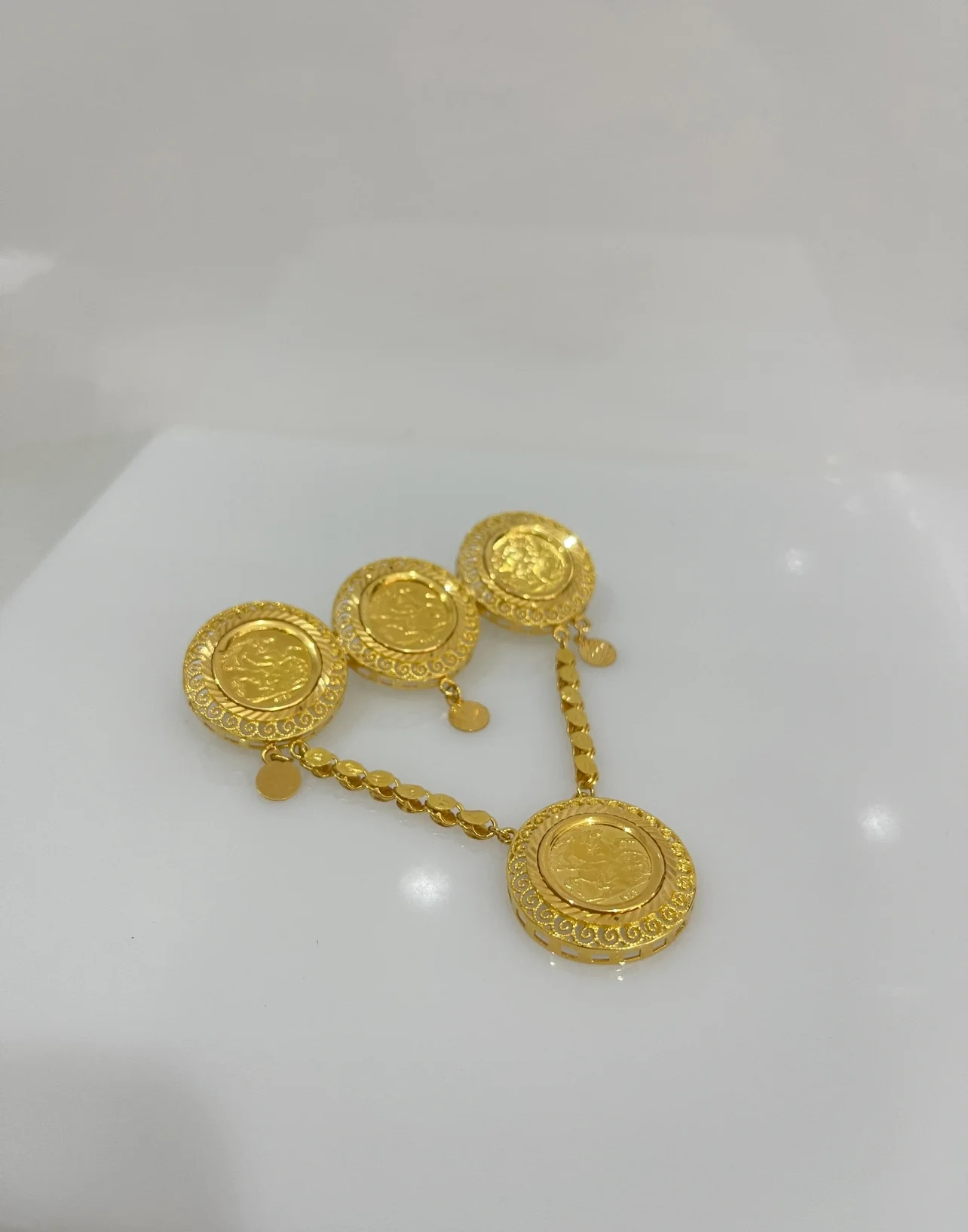 21K Gold Coin Pin