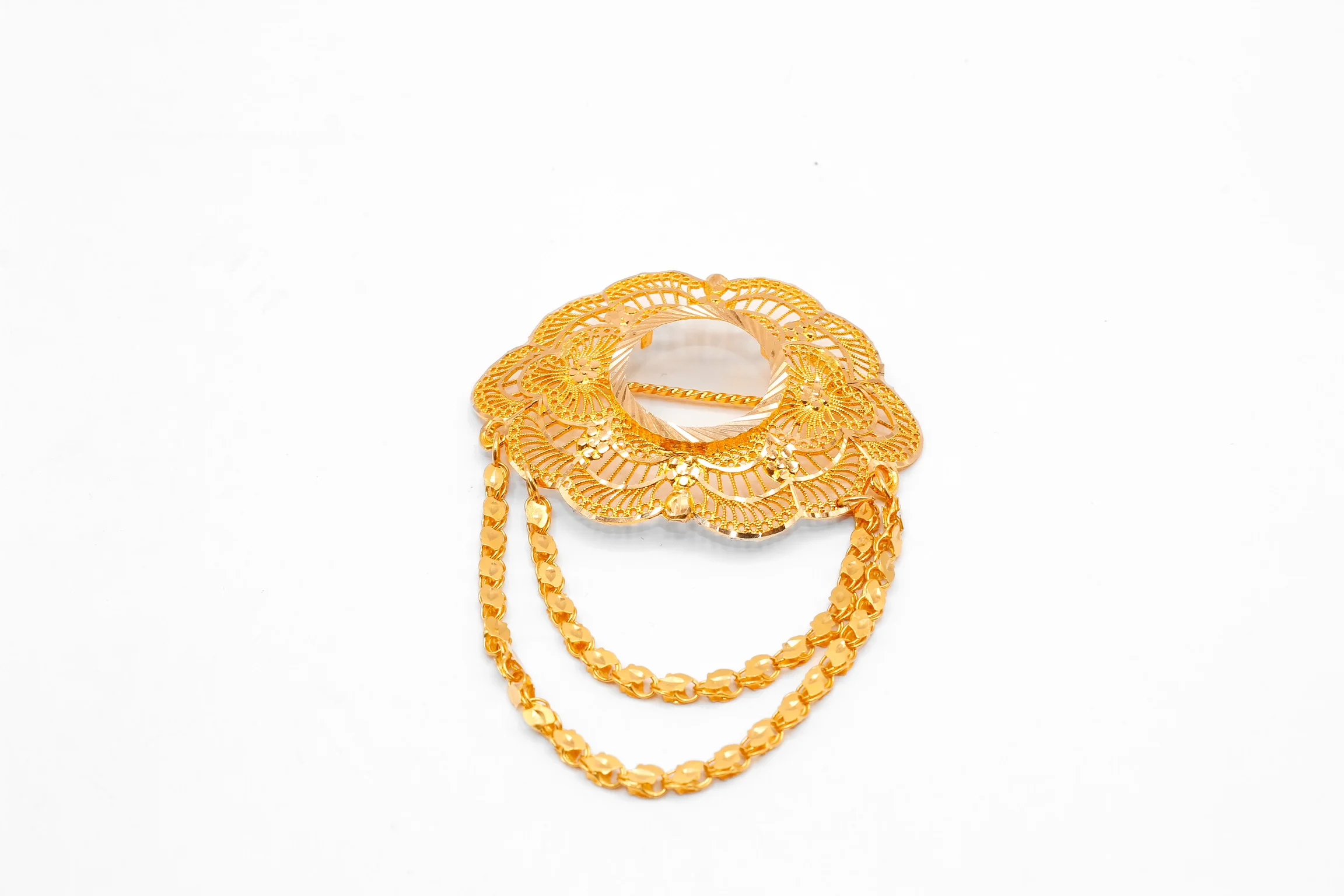 21K Gold Coin Pin