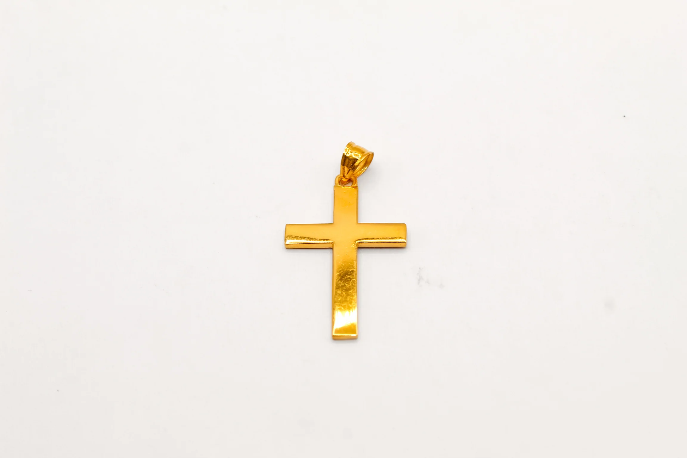21K Gold Cross Pendant