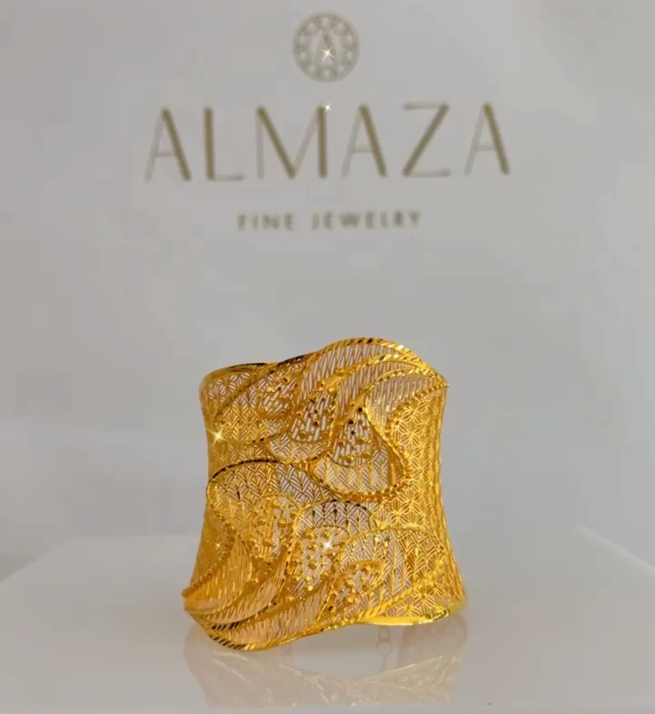 21K Gold Cuff Bracelet