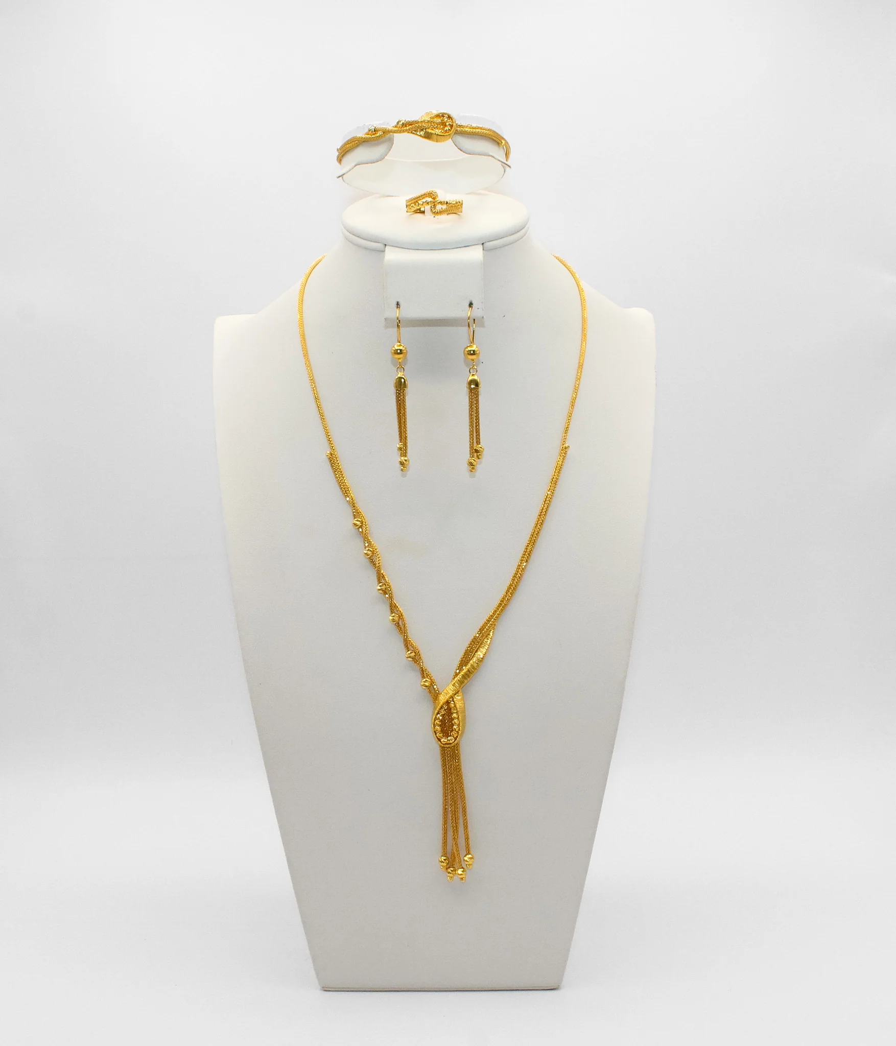 21K Gold Delicate Bridal Set