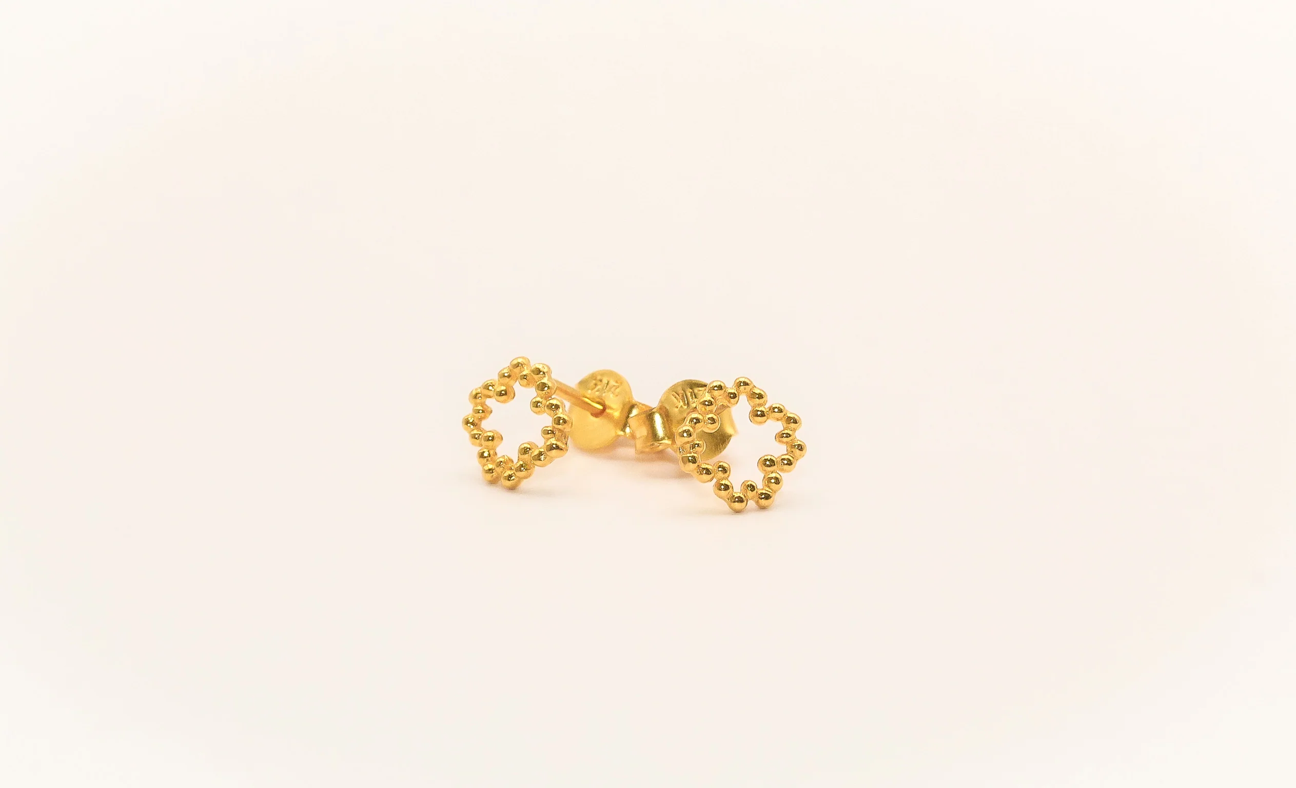 21K Gold Star Kids Earrings