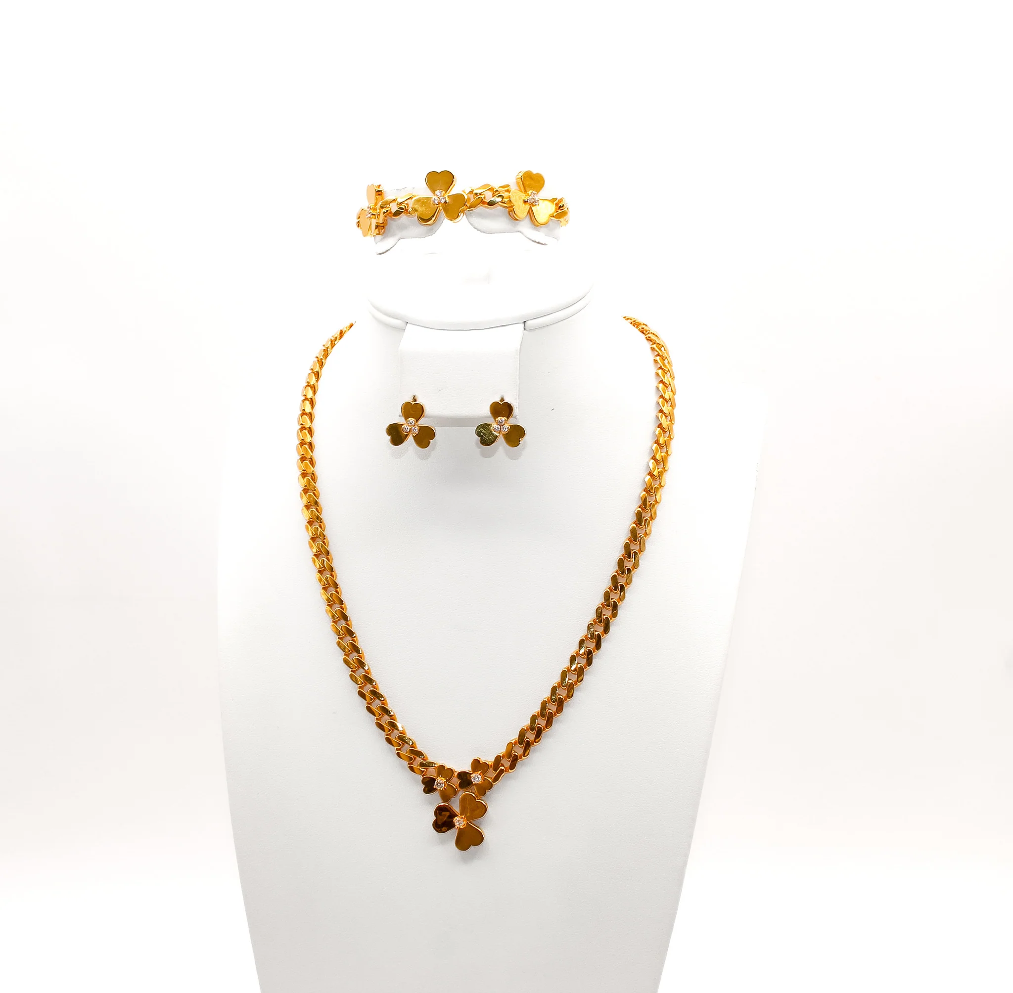 21K Gold Flower Set - Image 2