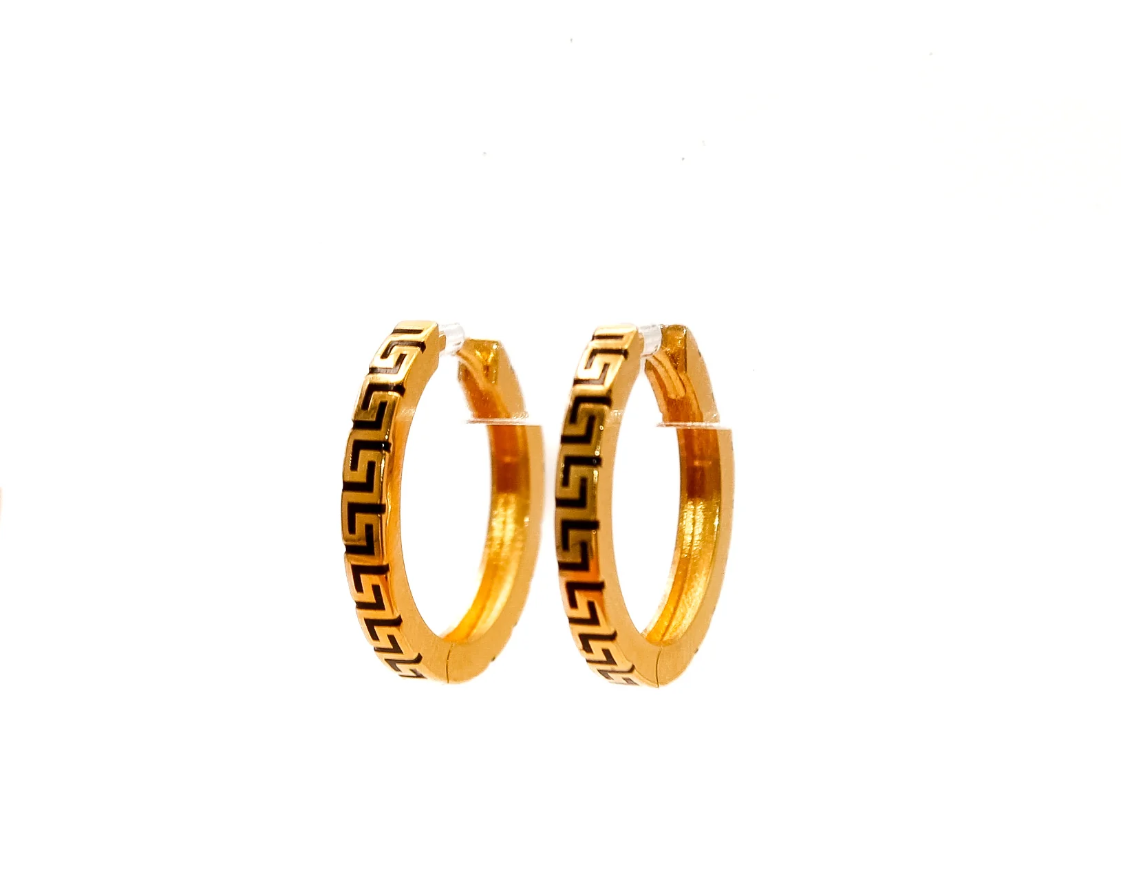 21K Gold Hoop Earrings - Image 2