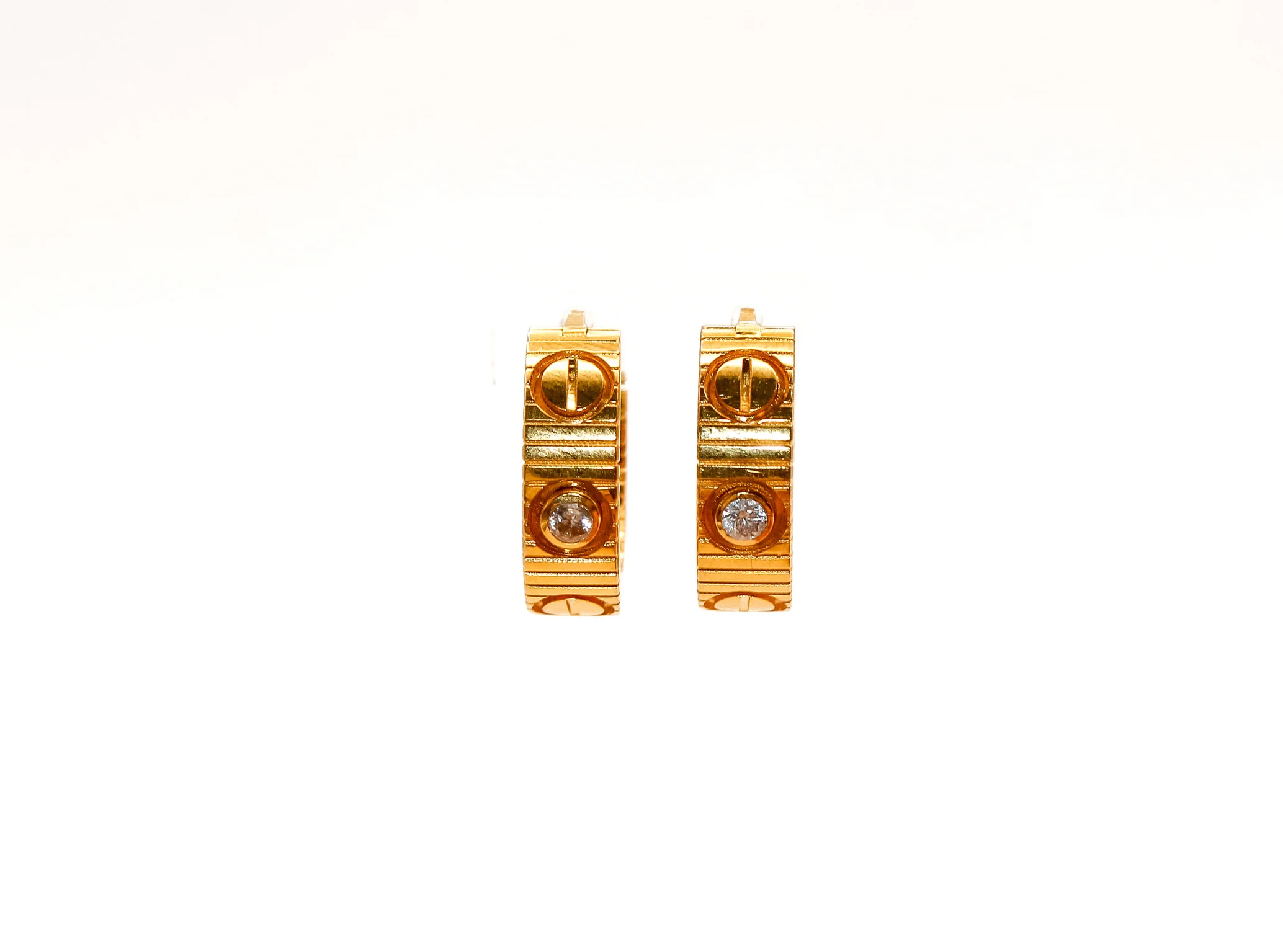 21K Gold Hoop Earrings