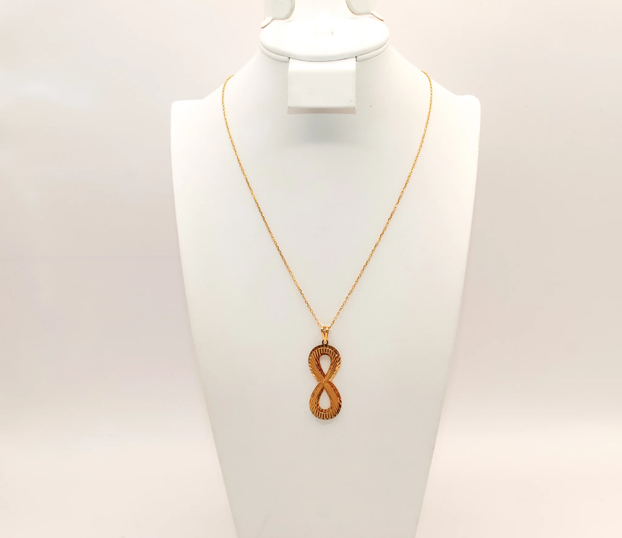 21K Gold Infinity Necklace