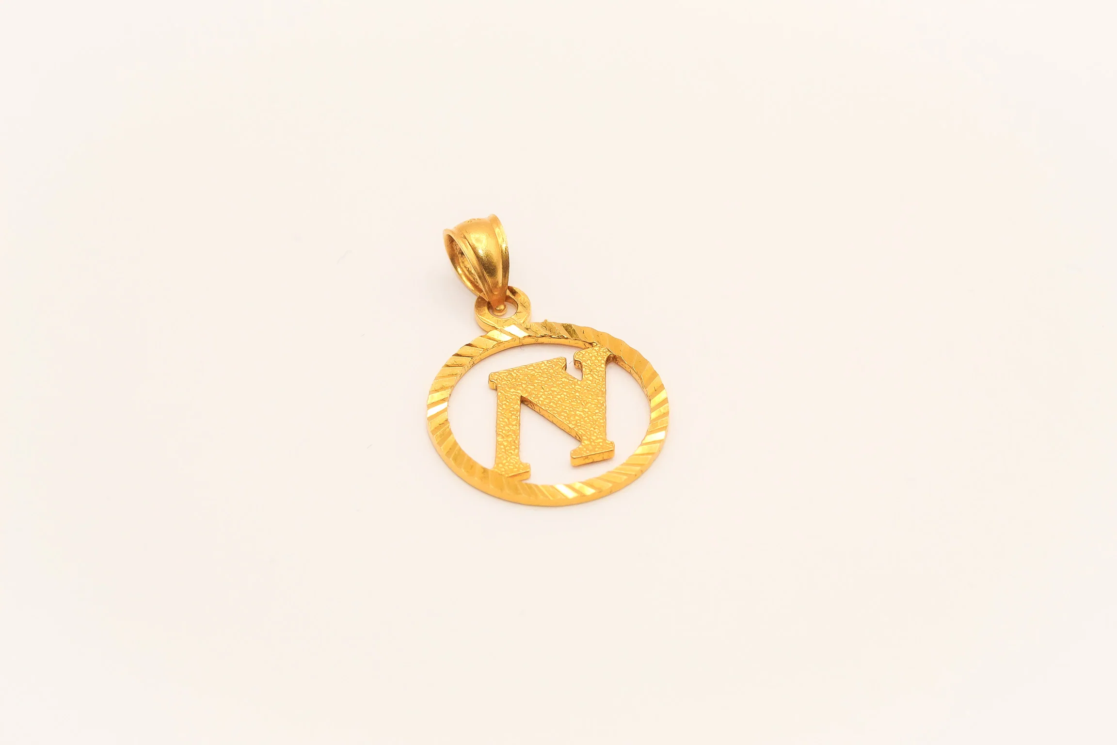 21K Gold Initial Pendants - Image 5