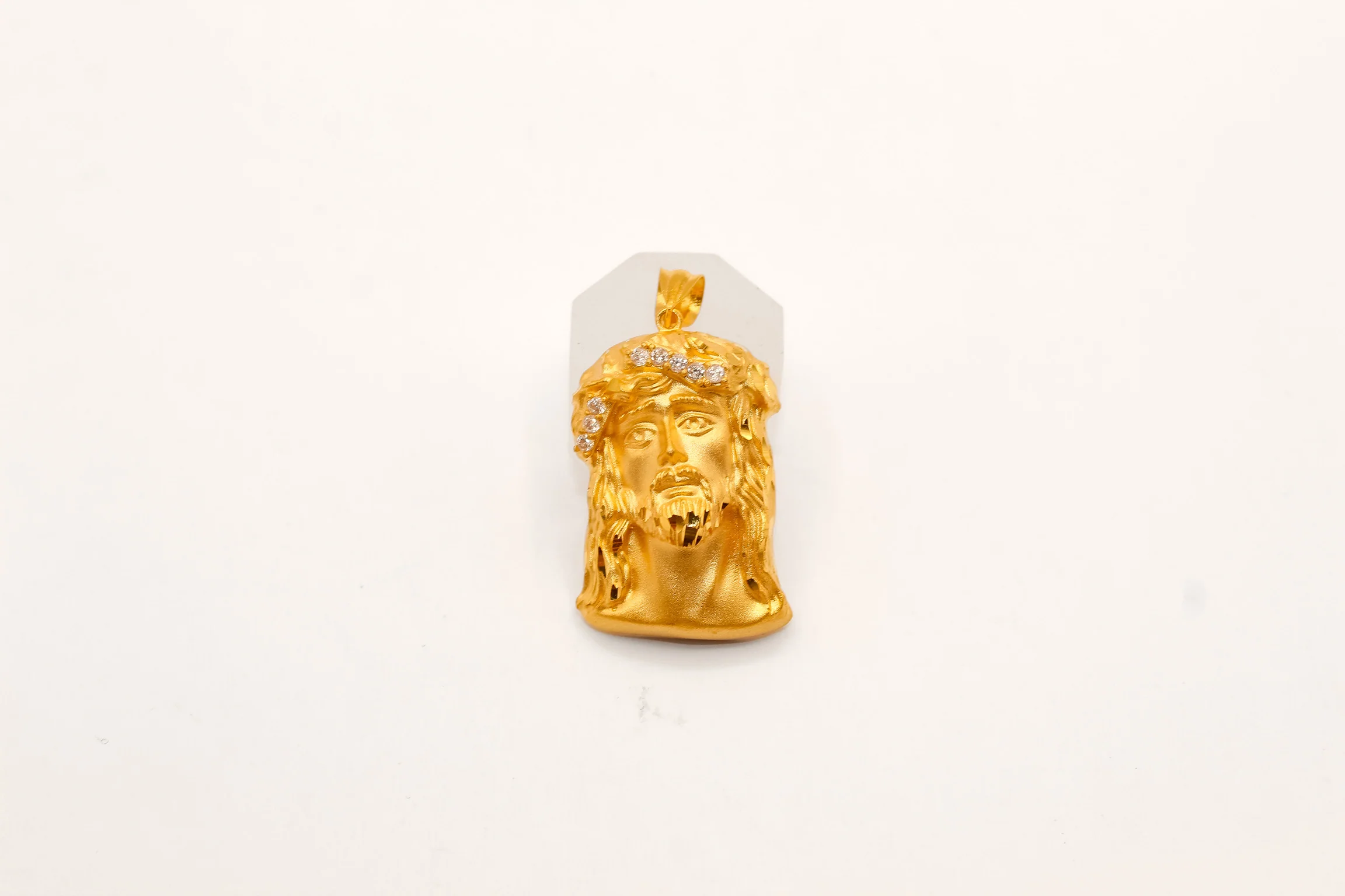 21K Gold Jesus Pendant