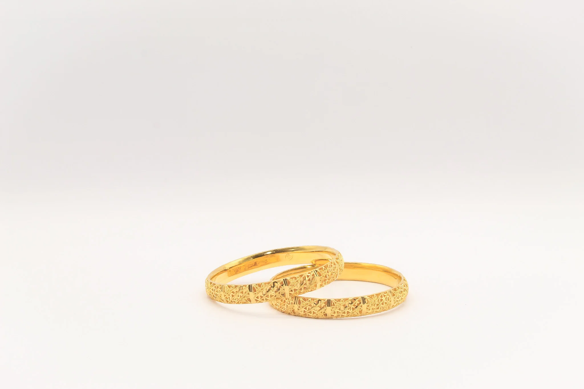 21K Gold Khaliji Bangles