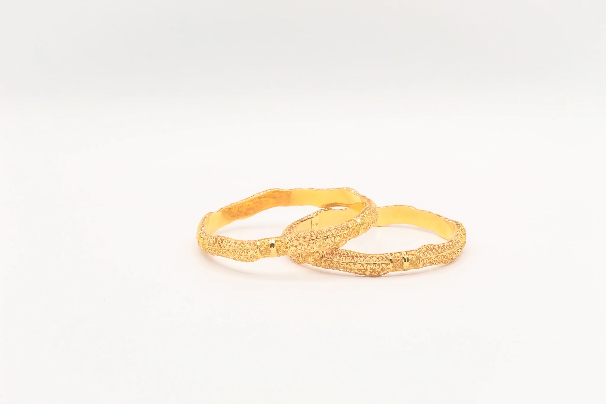 21K Gold Khaliji Bangles
