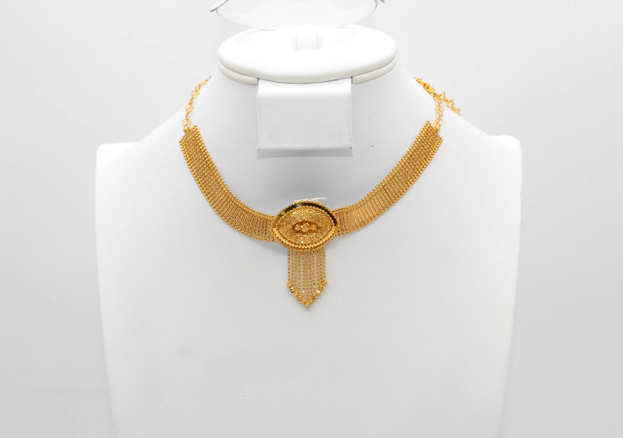 21K Gold Khaliji Fancy Choker