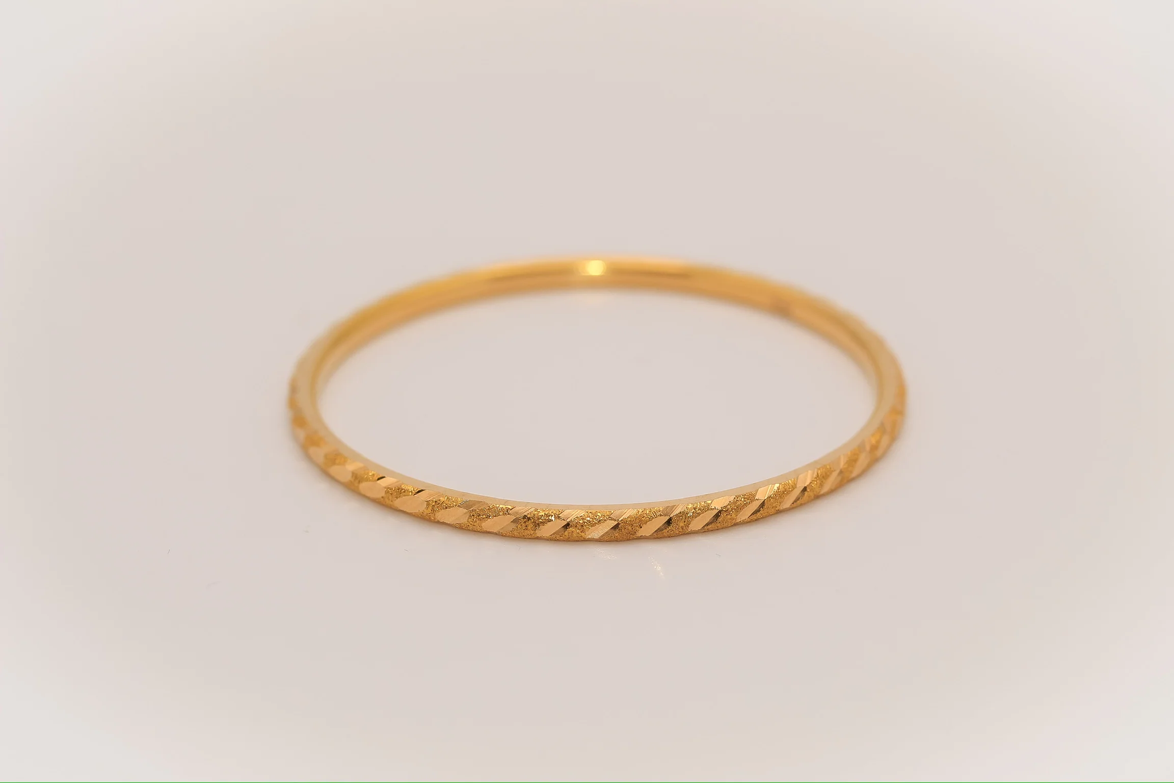 21K Gold Kids Bangle Bracelet