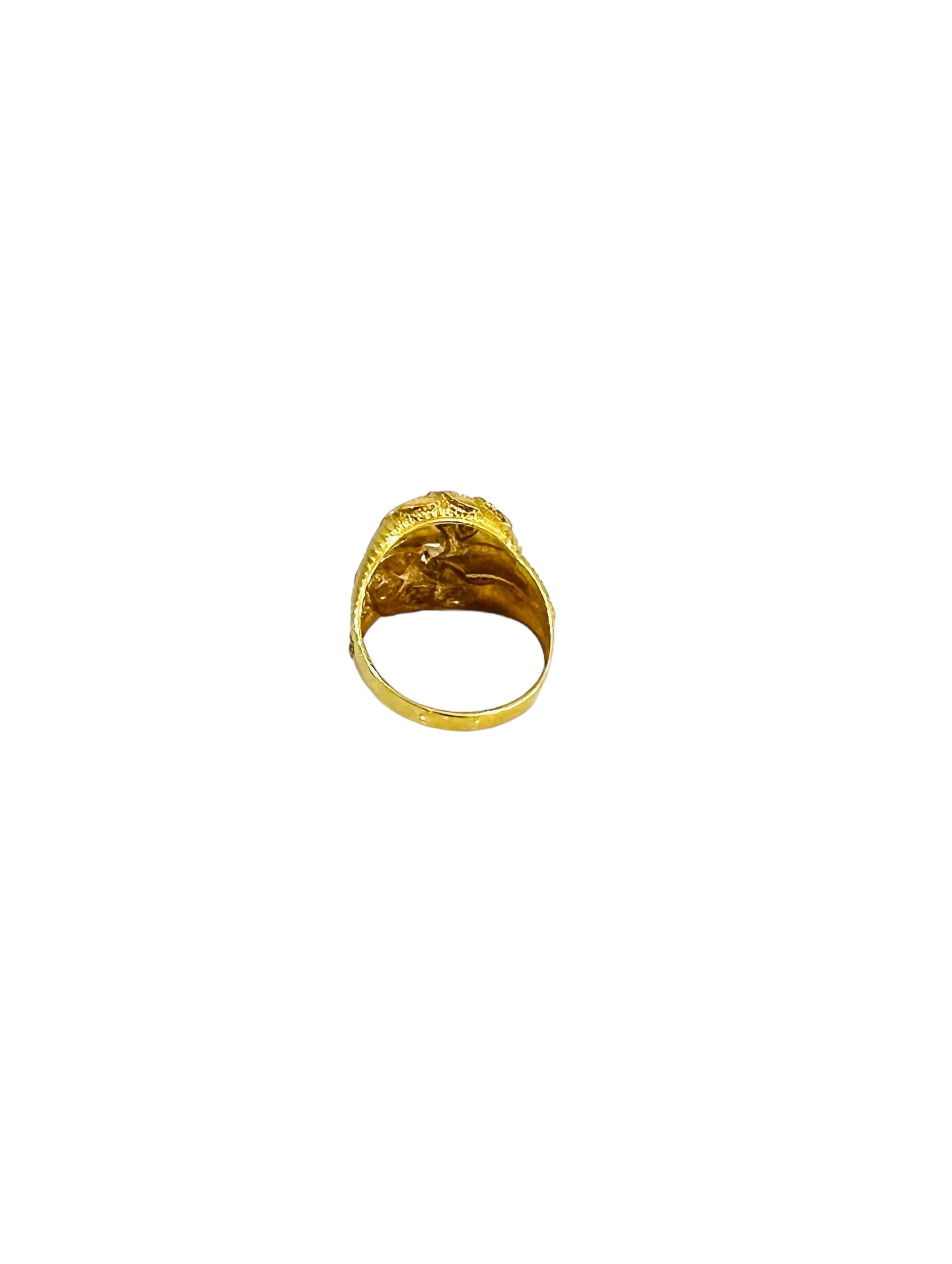 21K Gold Leaf Ring - Image 3