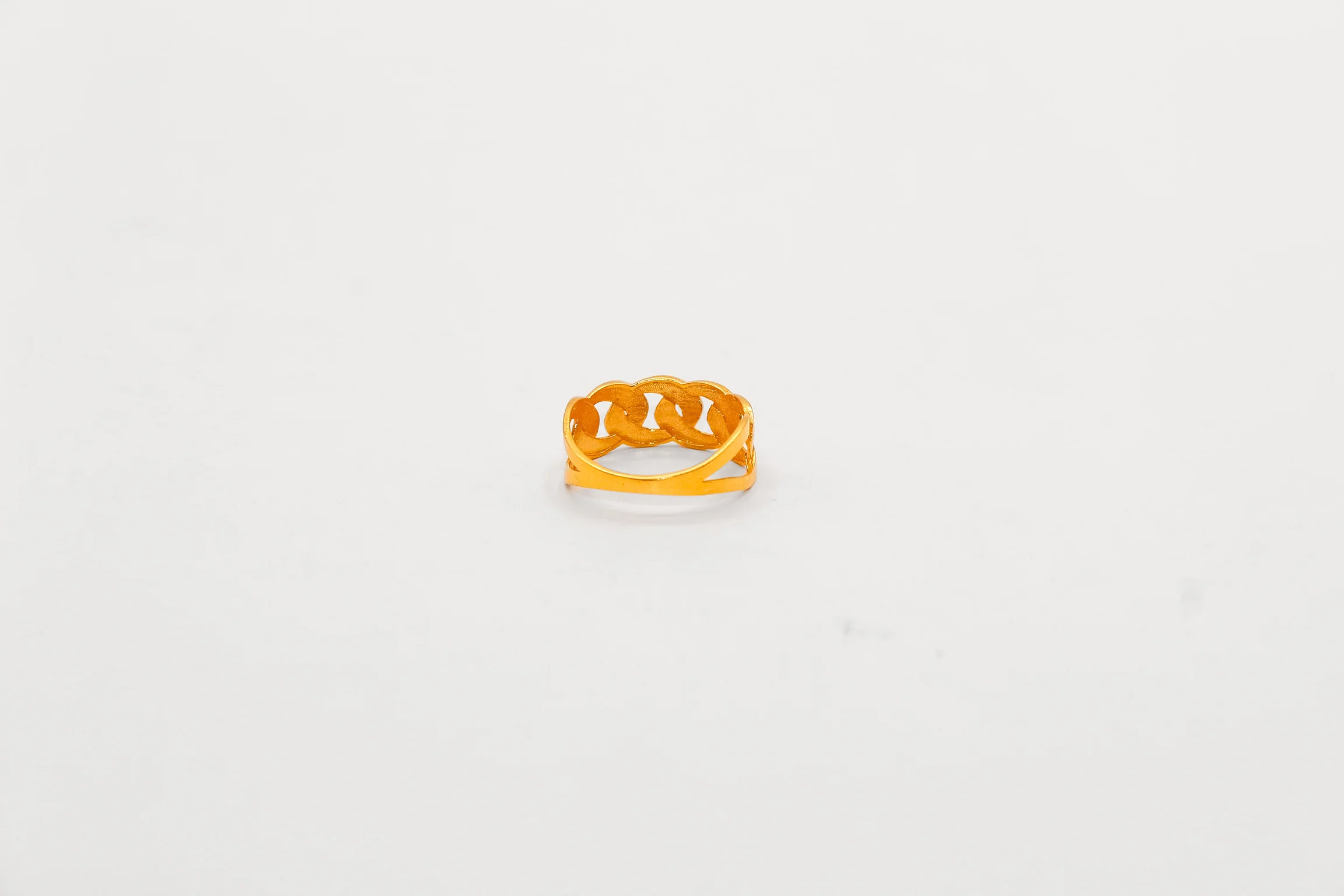21K Gold Link Ring - Image 2