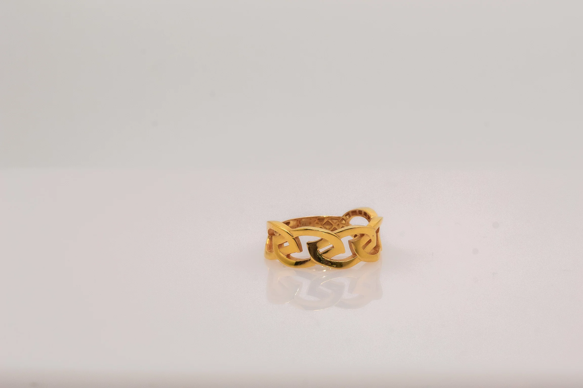 21K Gold Link Ring