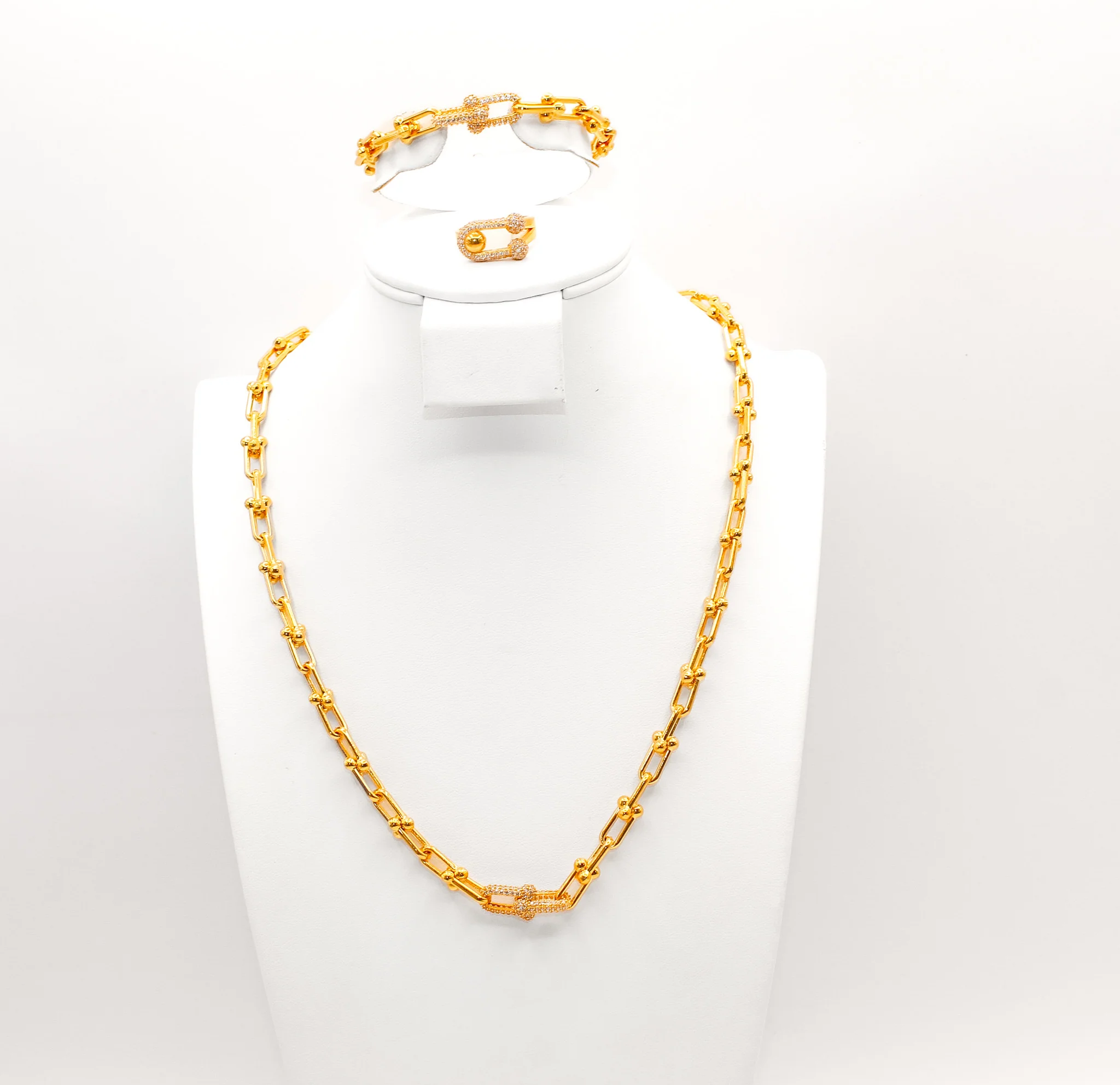 21K Gold Link Set