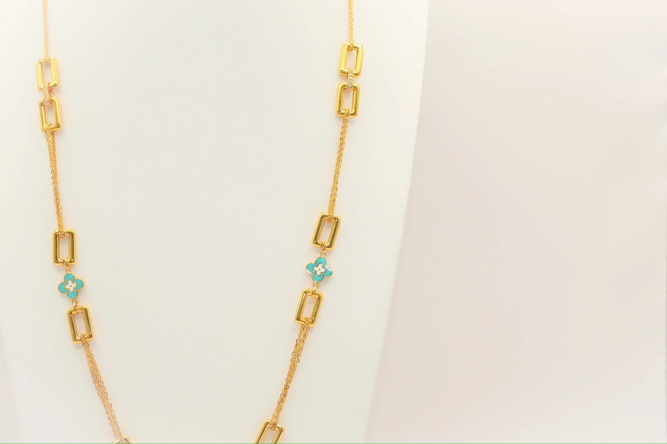 21K Gold Long Necklace - Image 2