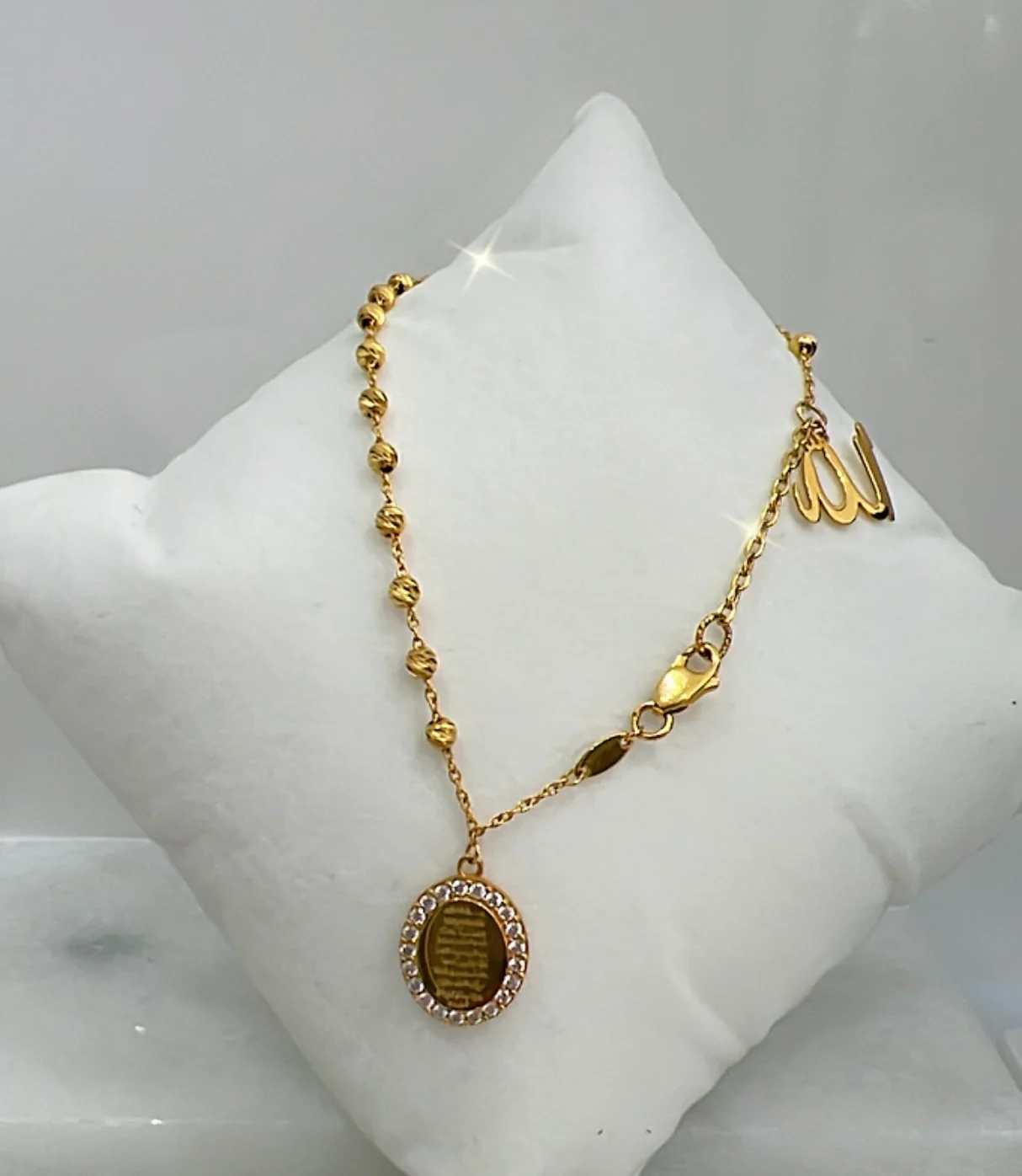 21K Gold Ayat Al Kursi Bracelet - Image 2