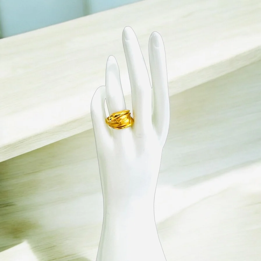 21K Gold Modern Ring