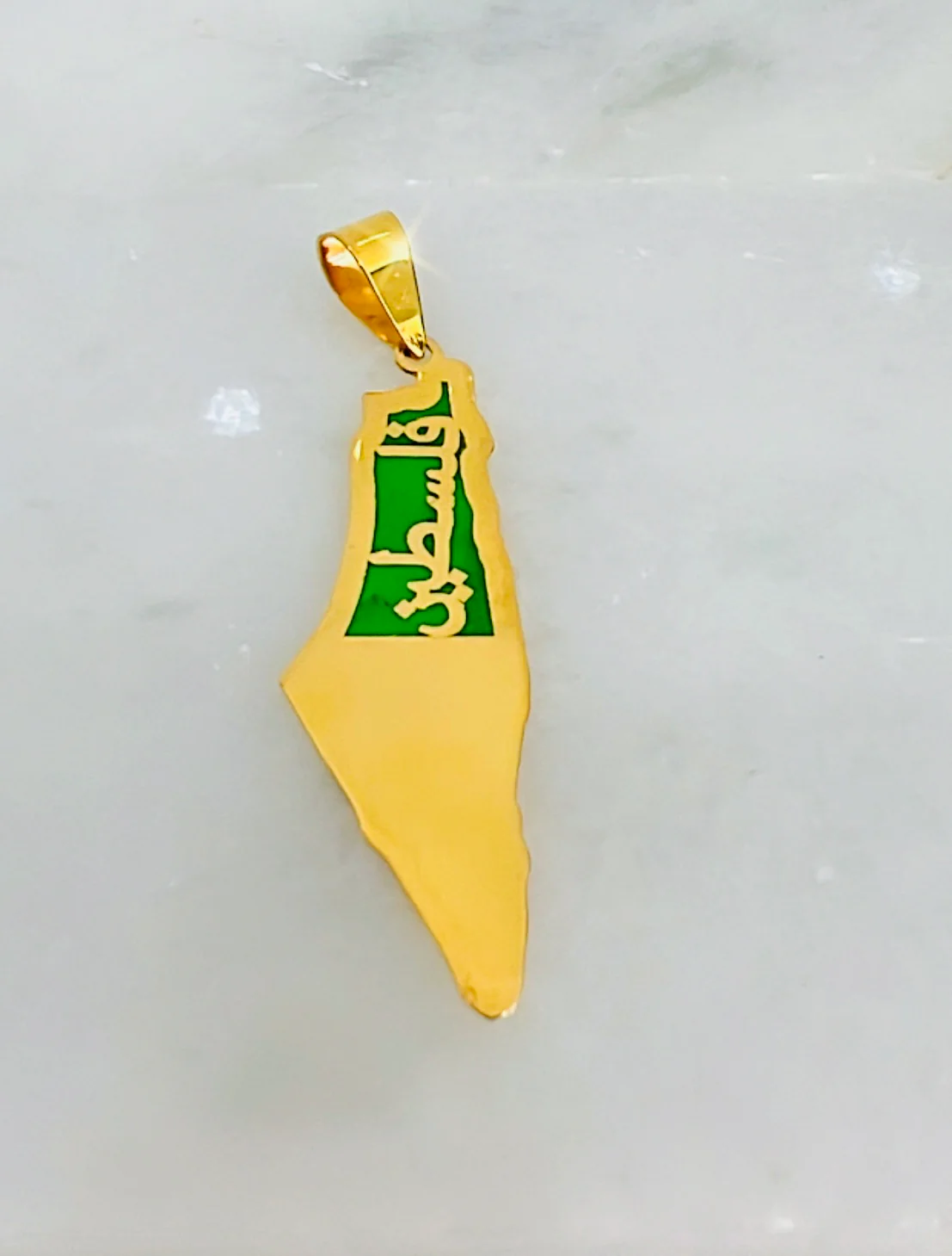 21K Gold Palestine Pendant