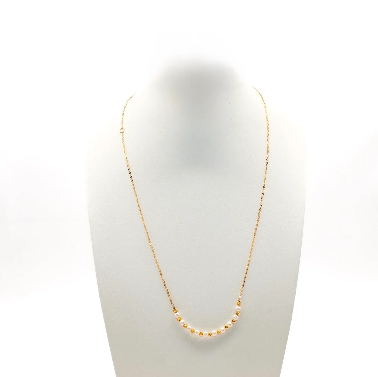 21K Gold Pearl Necklace