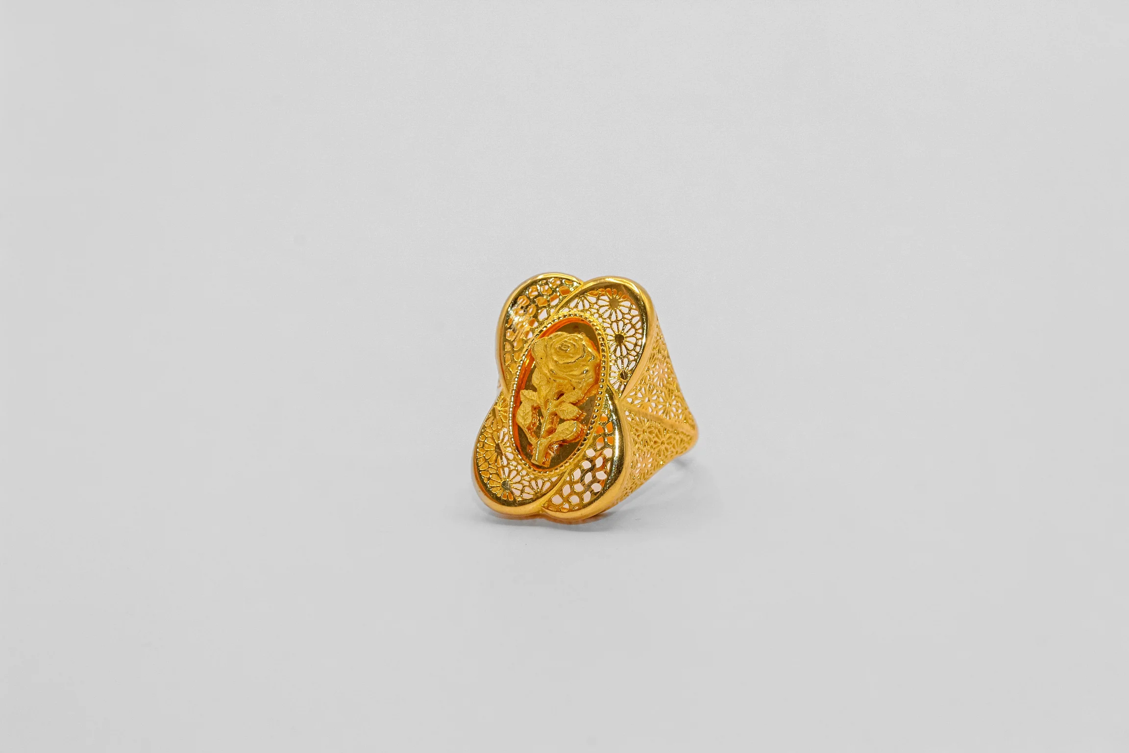 21K Gold Rose Ring