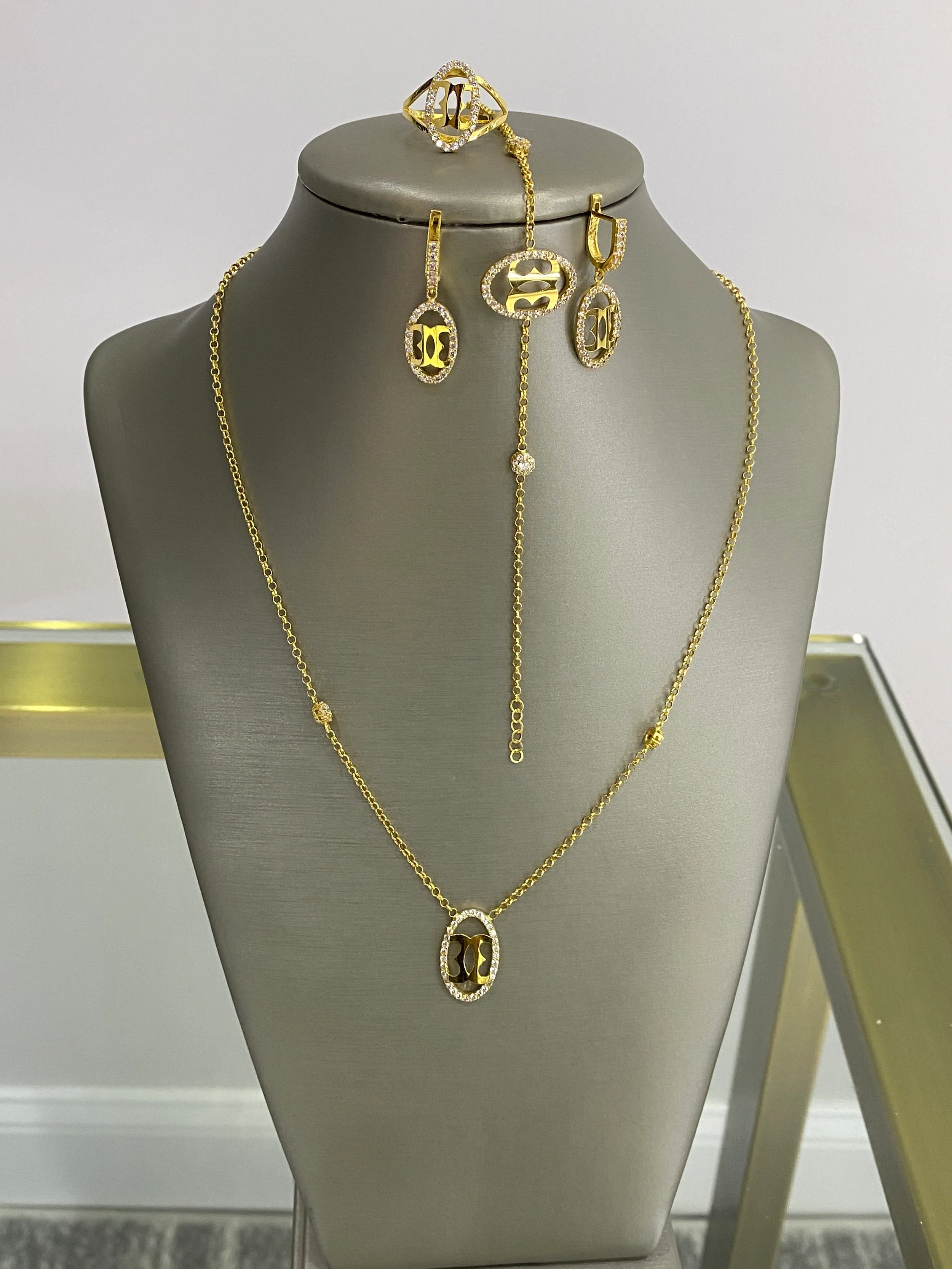 21K Gold Simple Set