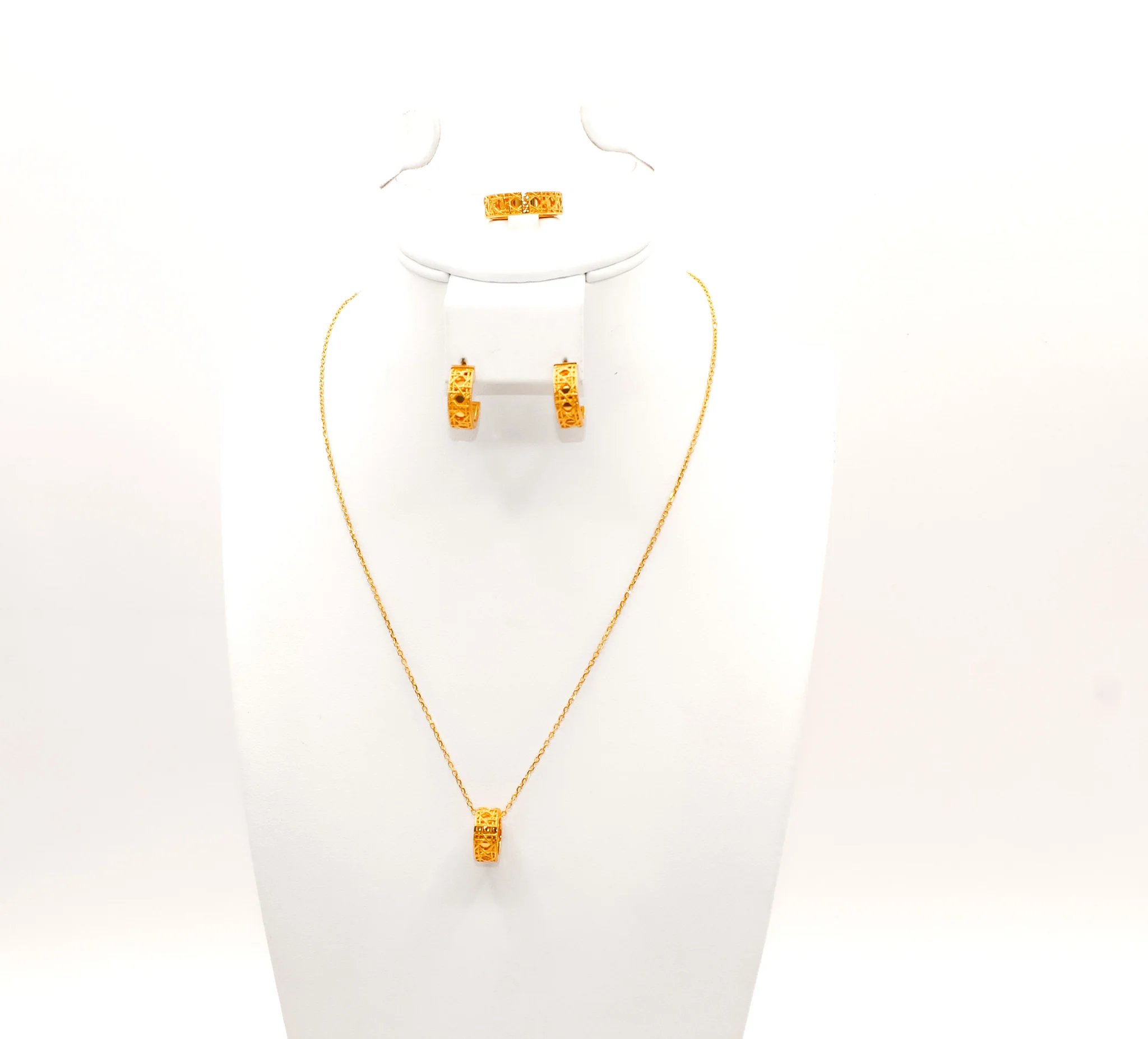 21K Gold Simple Set