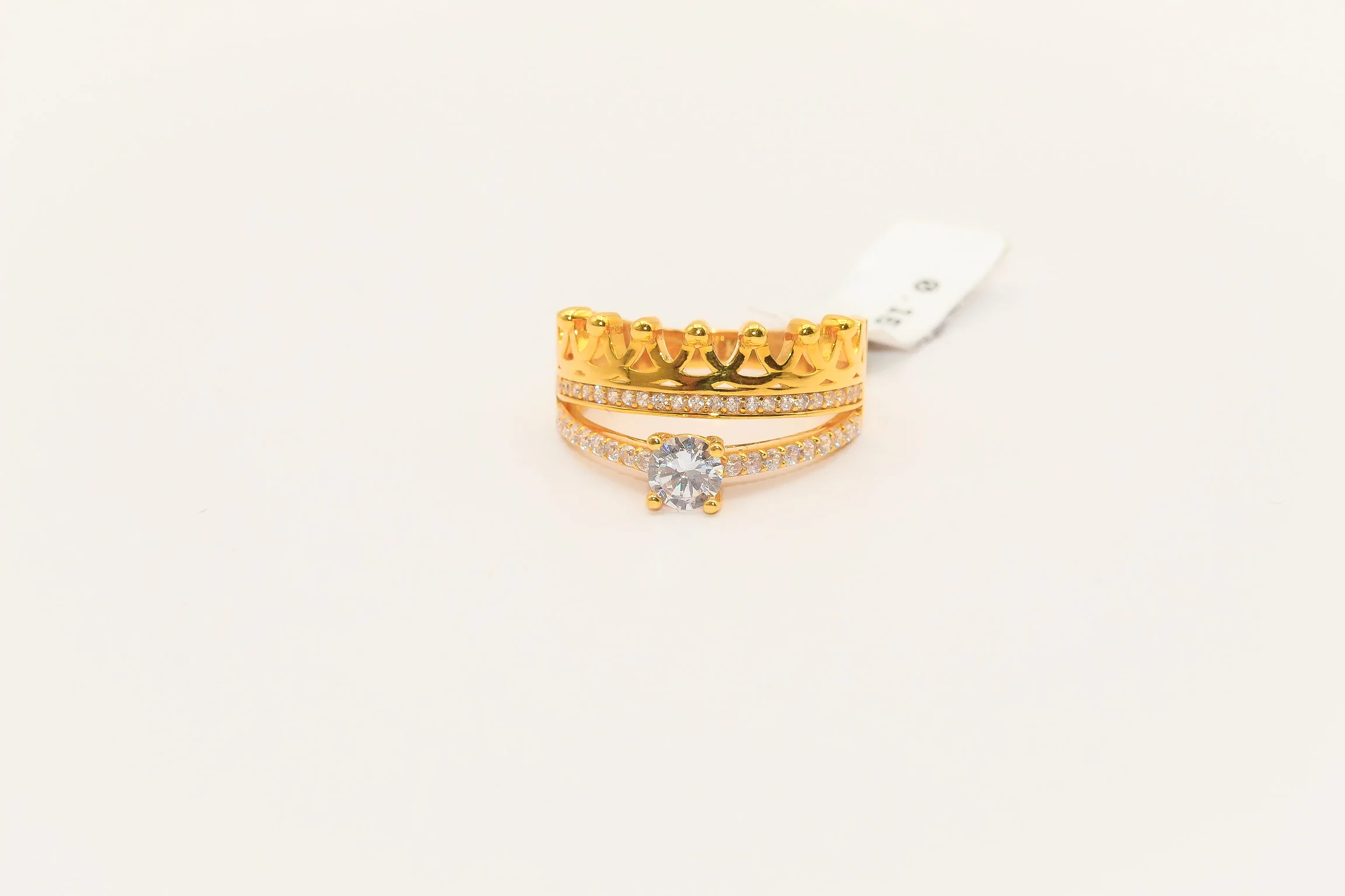 21K Gold Solitaire Wedding Set
