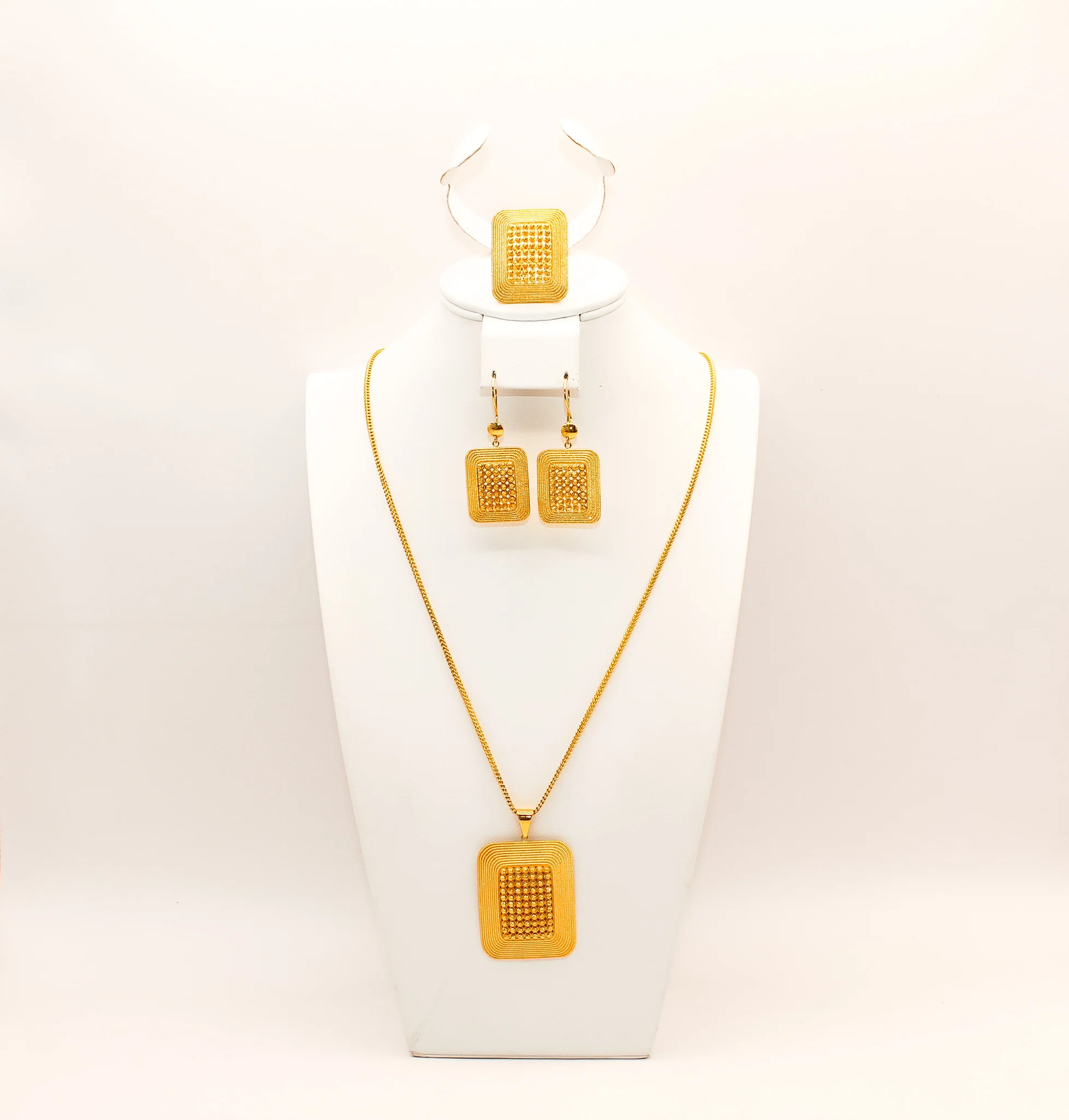 21K Gold Square Set