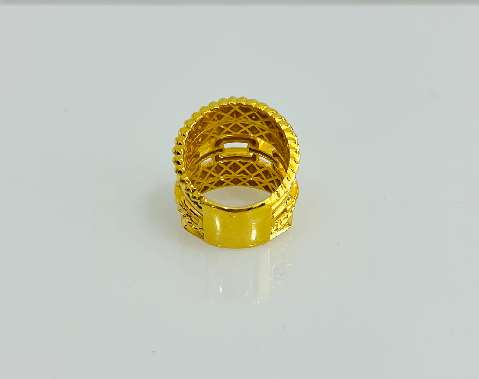21K Gold Stacked Ring - Image 3
