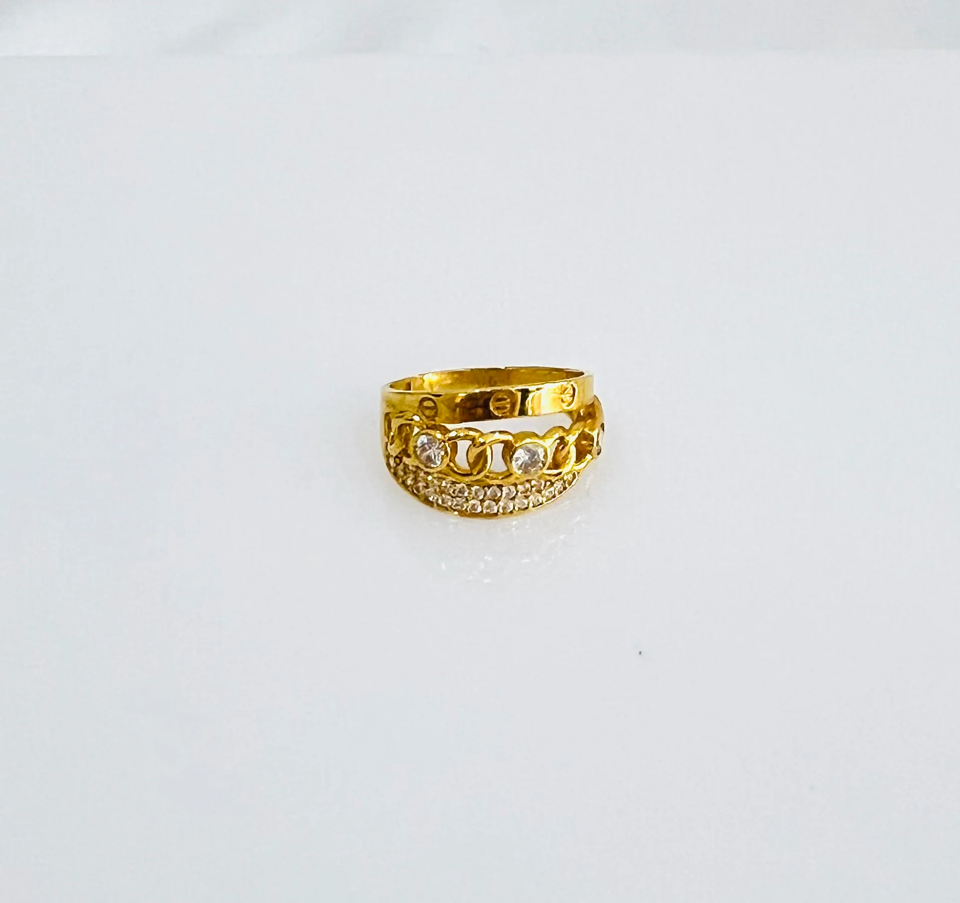 21K Gold Staked Ring - Image 2